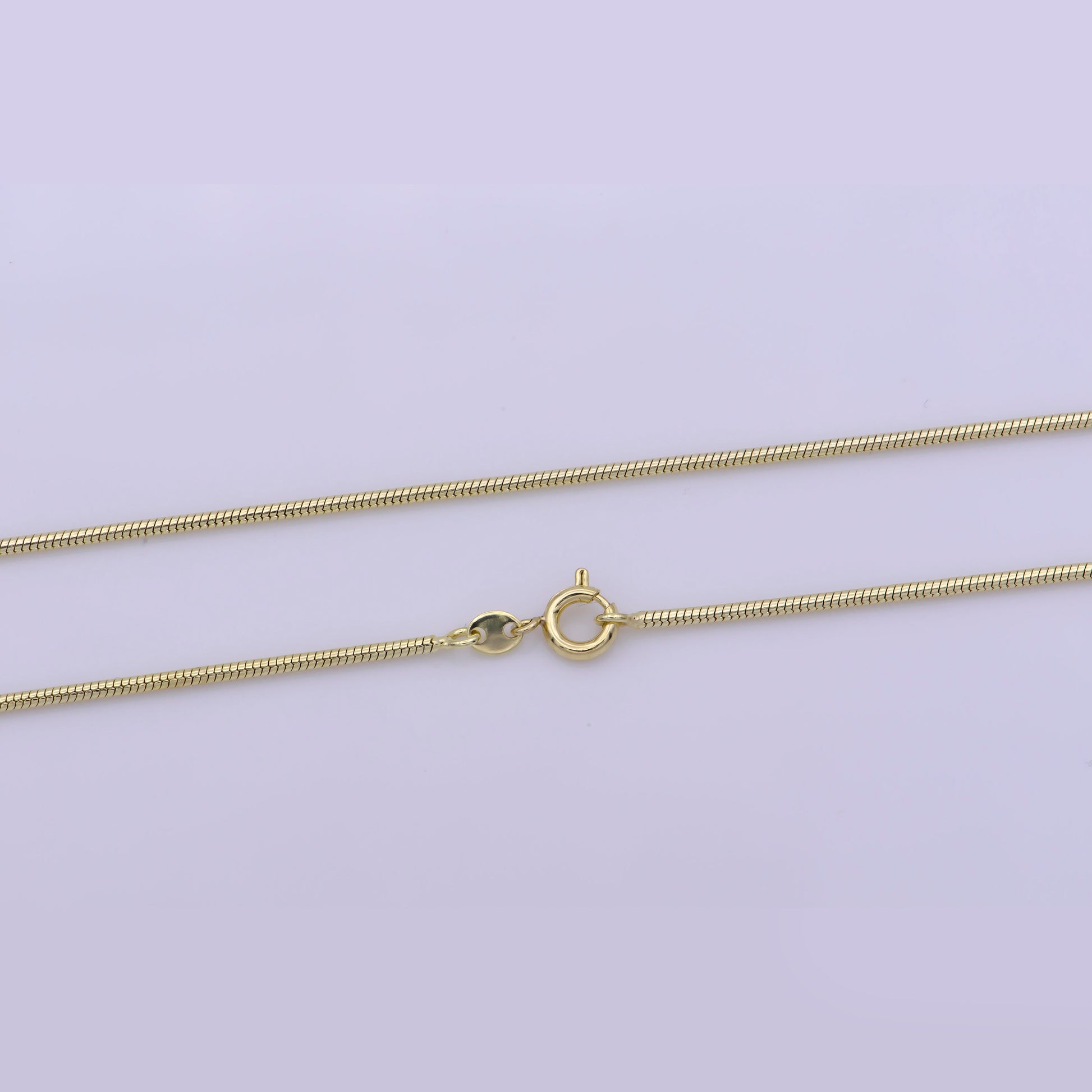 1pc 19.7'' Ready to Use Gold Cocoon Necklace Chain, Layer Snake Chain Dainty Necklace, For Pendant Charm Necklace Making, WA-403