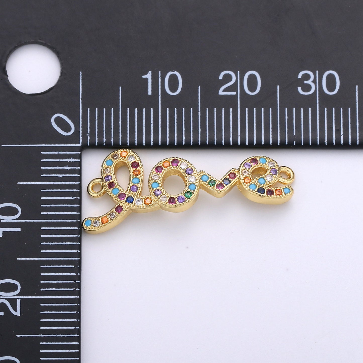 Dainty Double Heart Link Connector Love Charm Connector for Bracelet Necklace Component