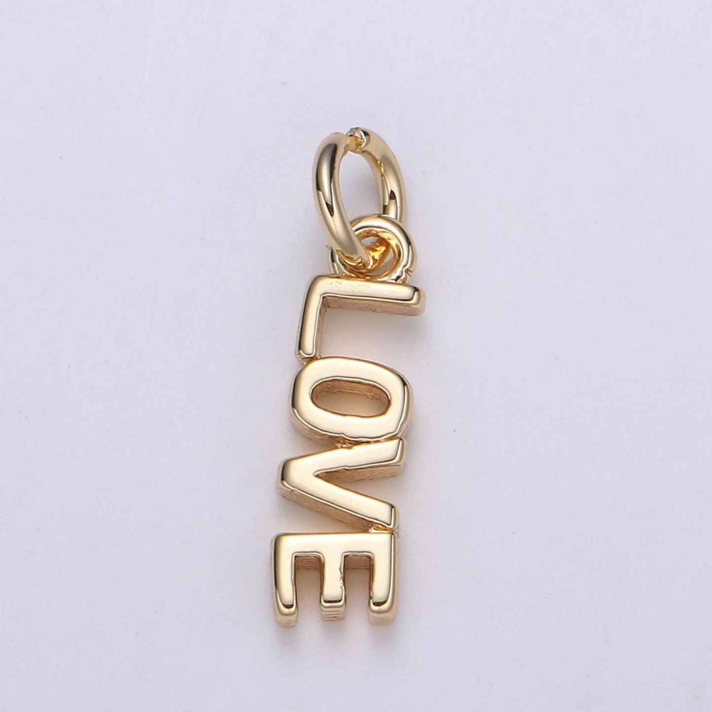 Dainty 14k Gold Filled LOVE Charm for Bracelet Necklace Earring Component Diy Jewelry Making Supply Word Charm Minimalist Jewelry =