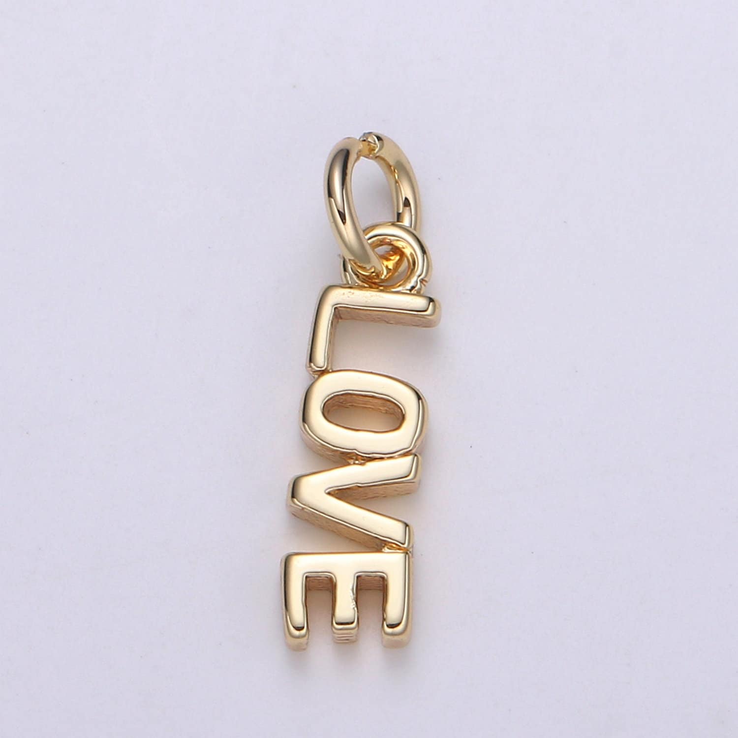 Dainty 14k Gold Filled LOVE Charm for Bracelet Necklace Earring Component Diy Jewelry Making Supply Word Charm Minimalist Jewelry =
