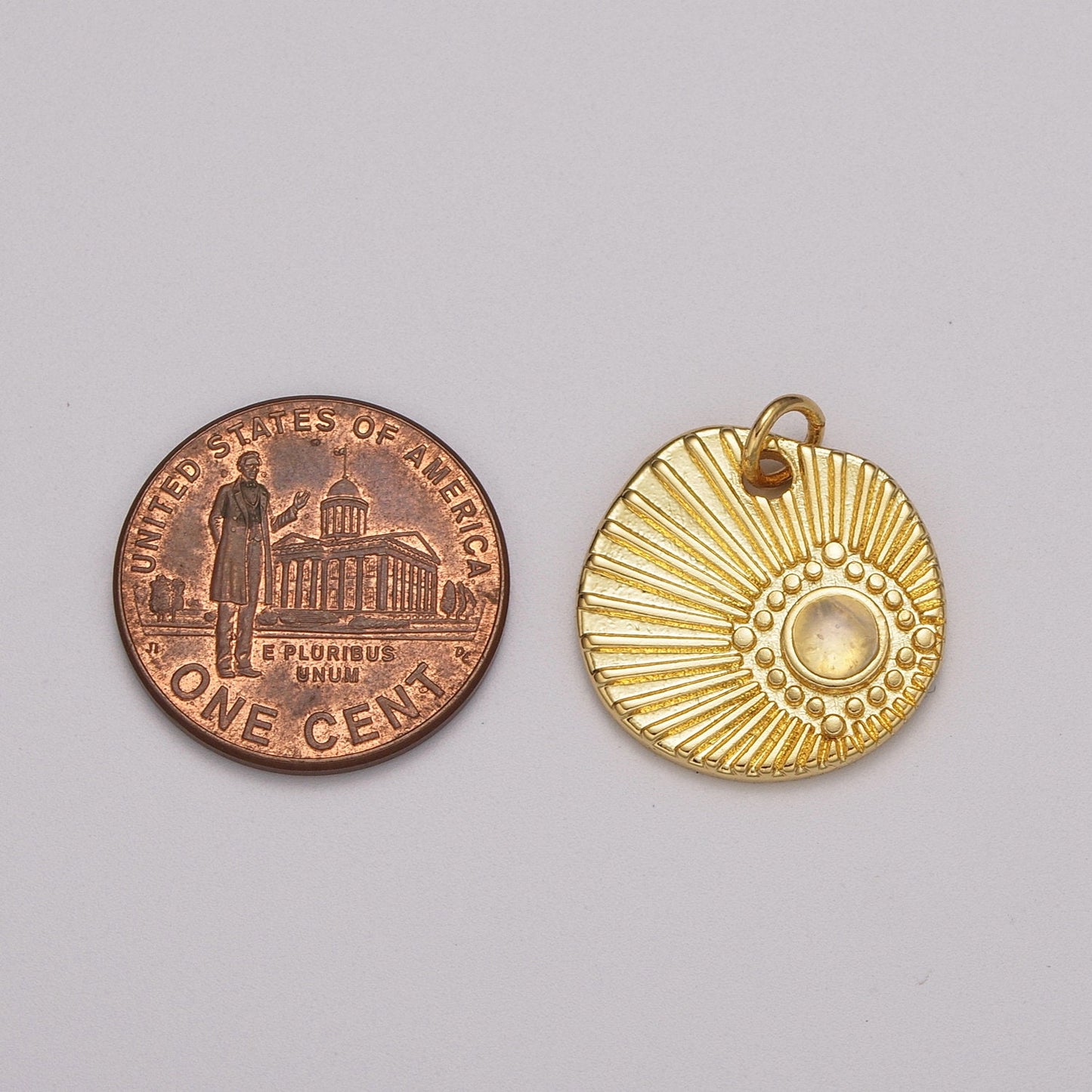 Gold Filled Sun charm, Opal Sun charm Sunshine, Sunburst, Celestial Pendant, Bohemian charms, Jewelry DIY M-892