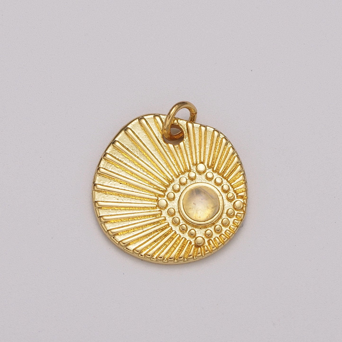 Gold Filled Sun charm, Opal Sun charm Sunshine, Sunburst, Celestial Pendant, Bohemian charms, Jewelry DIY M-892
