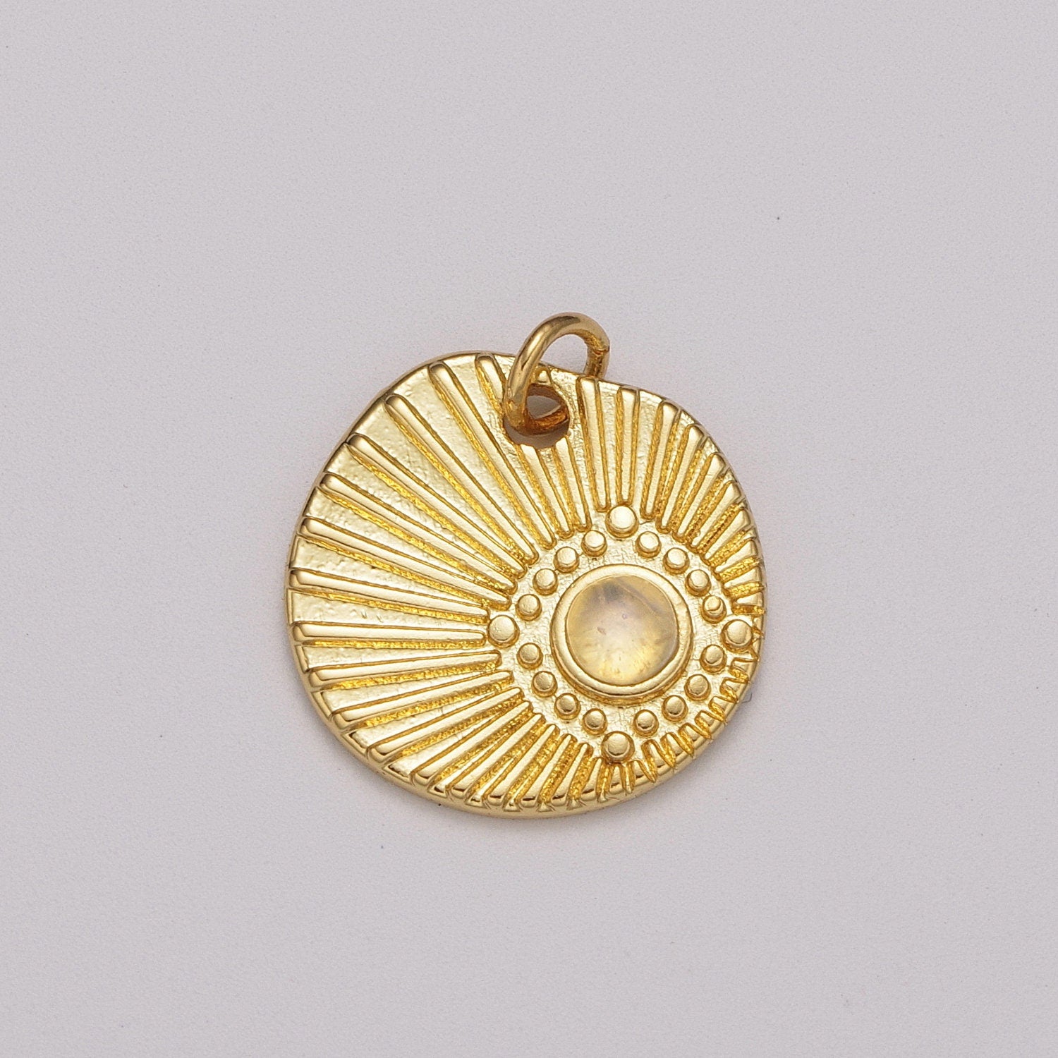 Gold Filled Sun charm, Opal Sun charm Sunshine, Sunburst, Celestial Pendant, Bohemian charms, Jewelry DIY M-892
