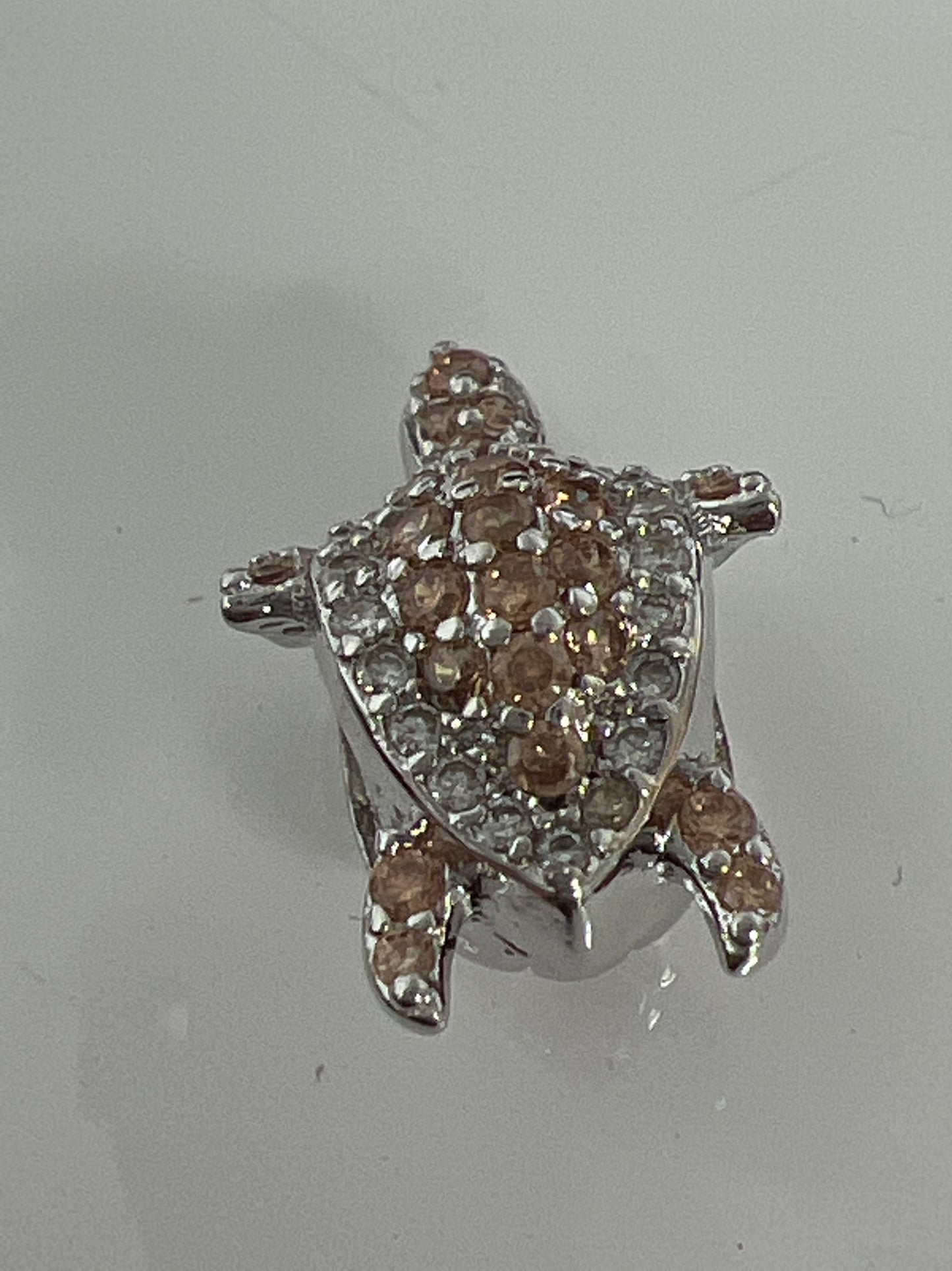 1 pc Tortoise Gold,White Gold,Black Micro Pave Bead, Cubic Zirconia Turtle Connector, Dainty Gold Filled Charm for DIY Jewelry, B-30