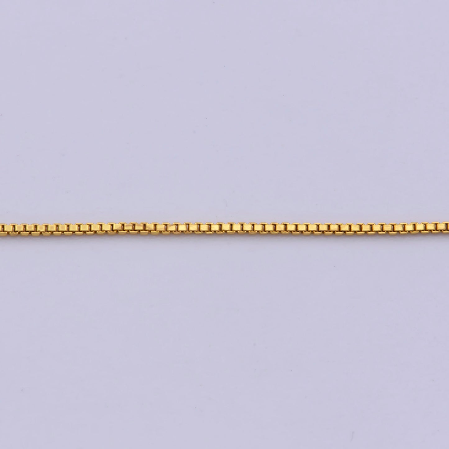 1pc 17.9'' ready to wear Gold Square Box Chain Necklace, Layering Dainty Box Chain For Jewelry Making with Pendant Charm , WA-417