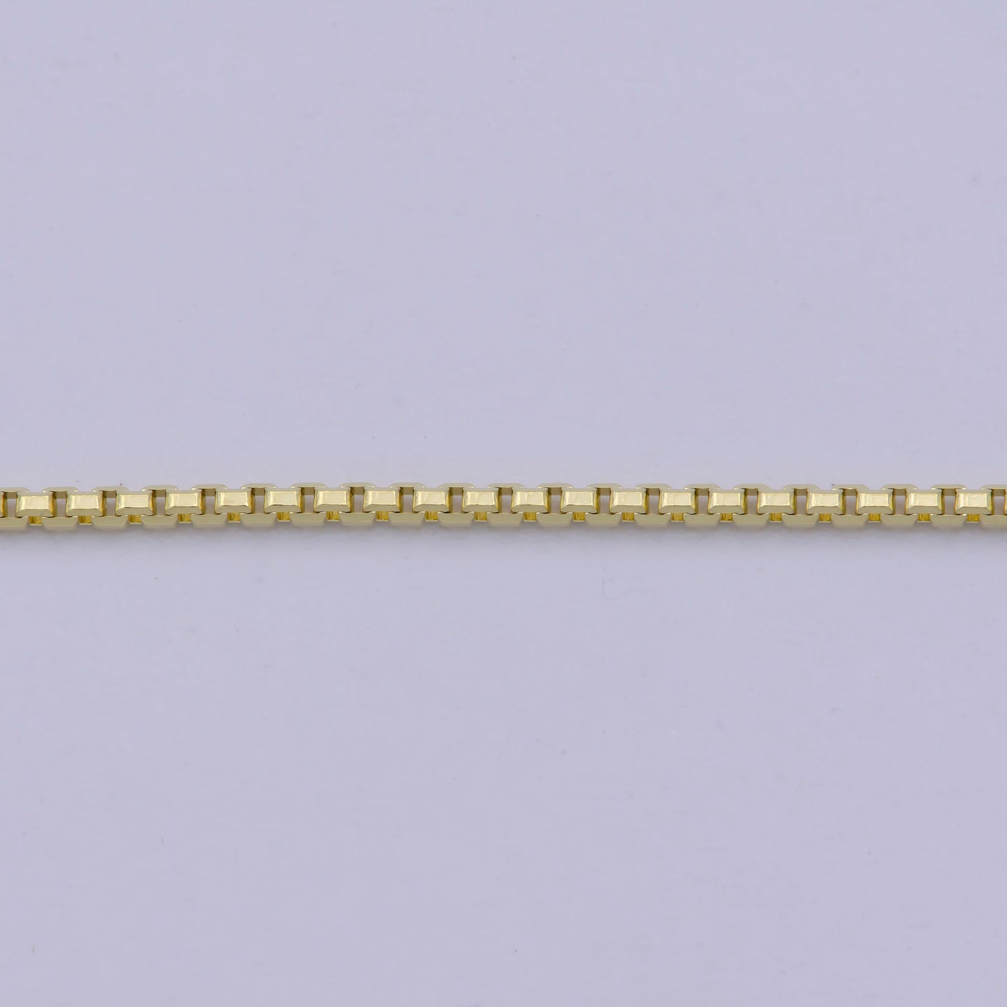 1pc 17.6'' ready to wear Gold Square Box Chain Necklace, Layering Dainty Box Chain For Jewelry Making with Pendant Charm WA-465