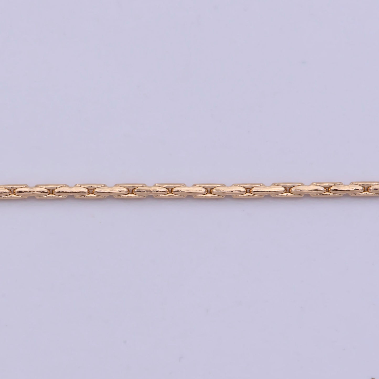 1pc 17.9'' Rectangular box Chain Gold Wheat Necklace Chain, Layer Fox Tail Chain Dainty Necklace, For Pendant Charm Necklace Making, WA-476