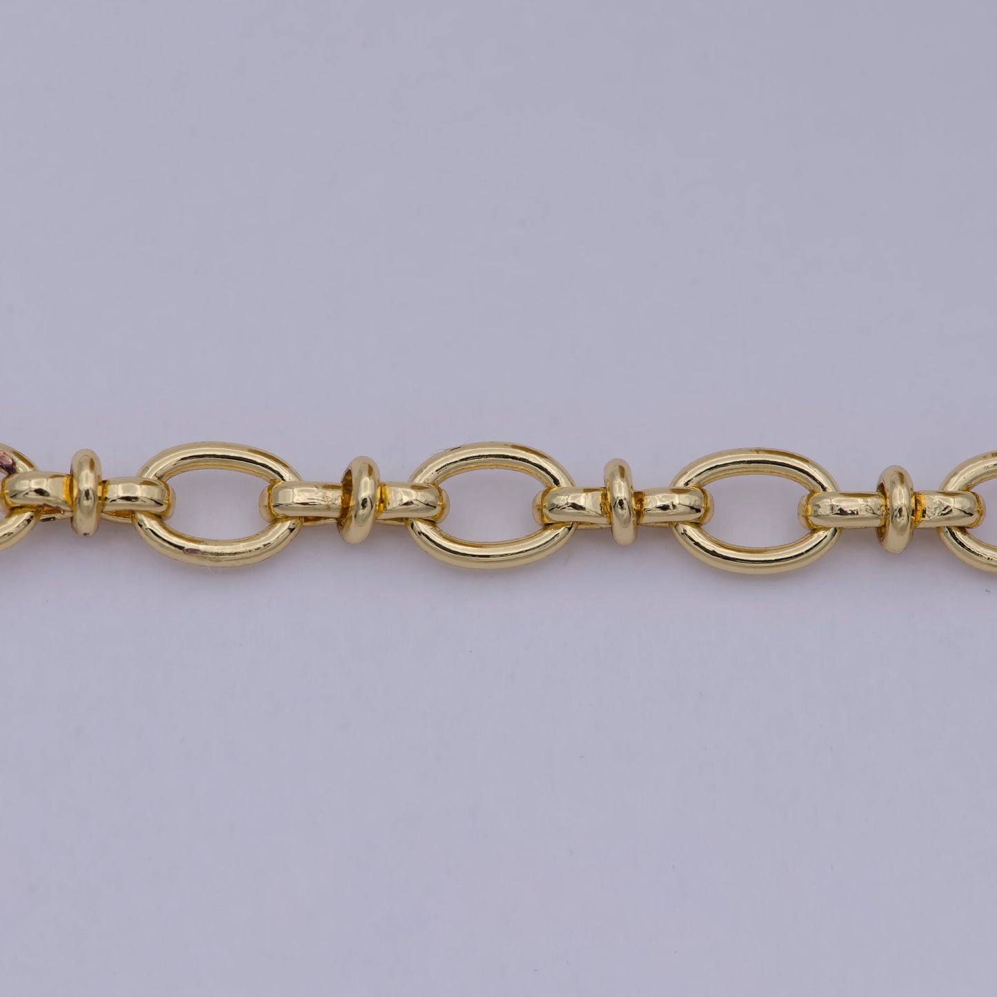 Gold Oval and Figure 8 Chain, Dainty Chain by Yard, Great Quality bulk Chain for Jewelry Supplies, 593