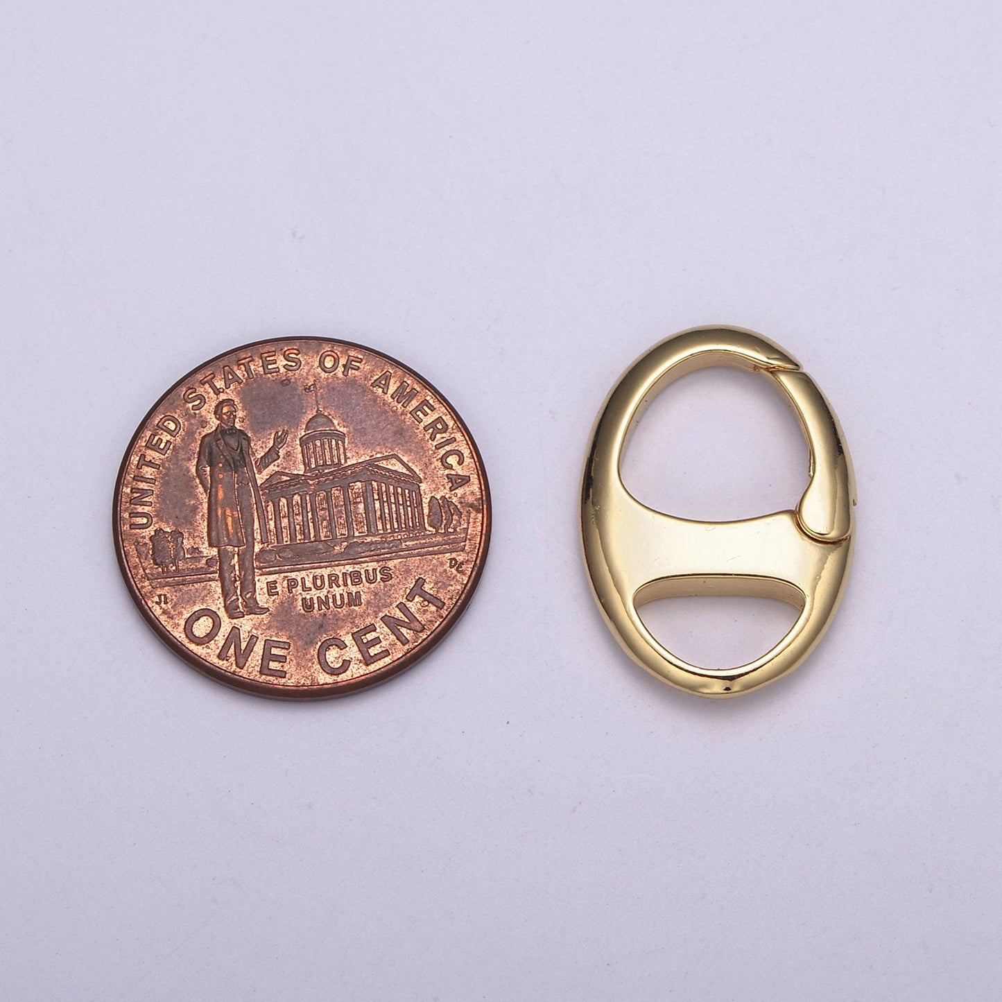 Gold Spring Gate Ring,Push Gate ring, SodaTab Clasp Ring Charm Holder Gold, Silver Clasp Connector Charm Holder L-564, L-565