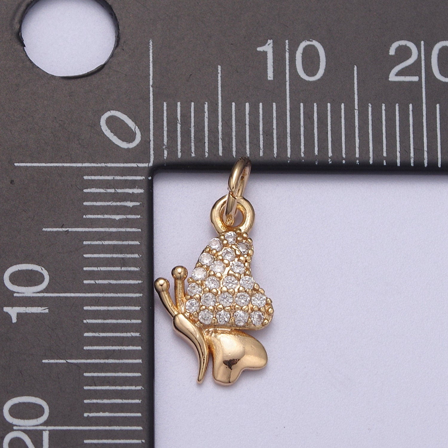 Mini Butterfly Charm Insect Animal Jewelry Add on Charm for Necklace Bracelet Earring N-286