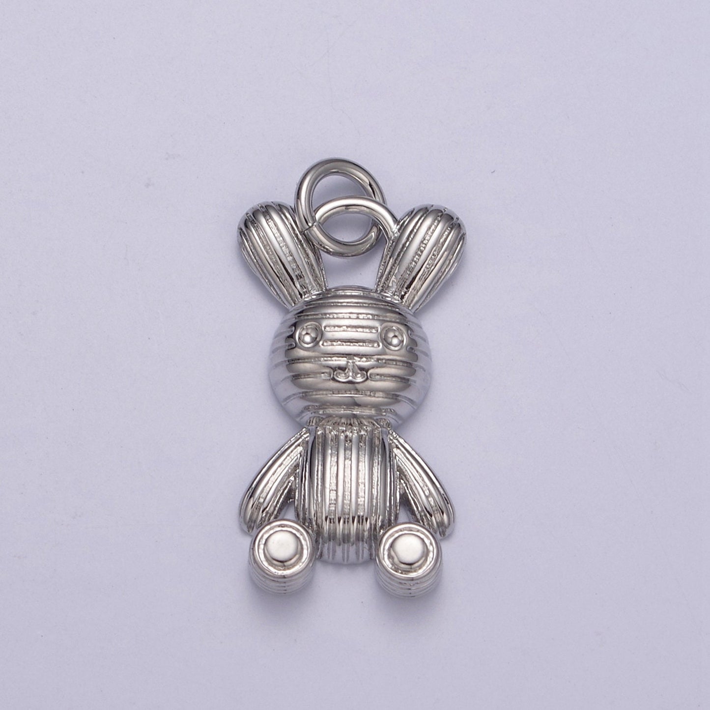 Gold Balloon Rabbit Charm Silver Figurine Statue Balloon Rabbit Pendant N-256 / N-257