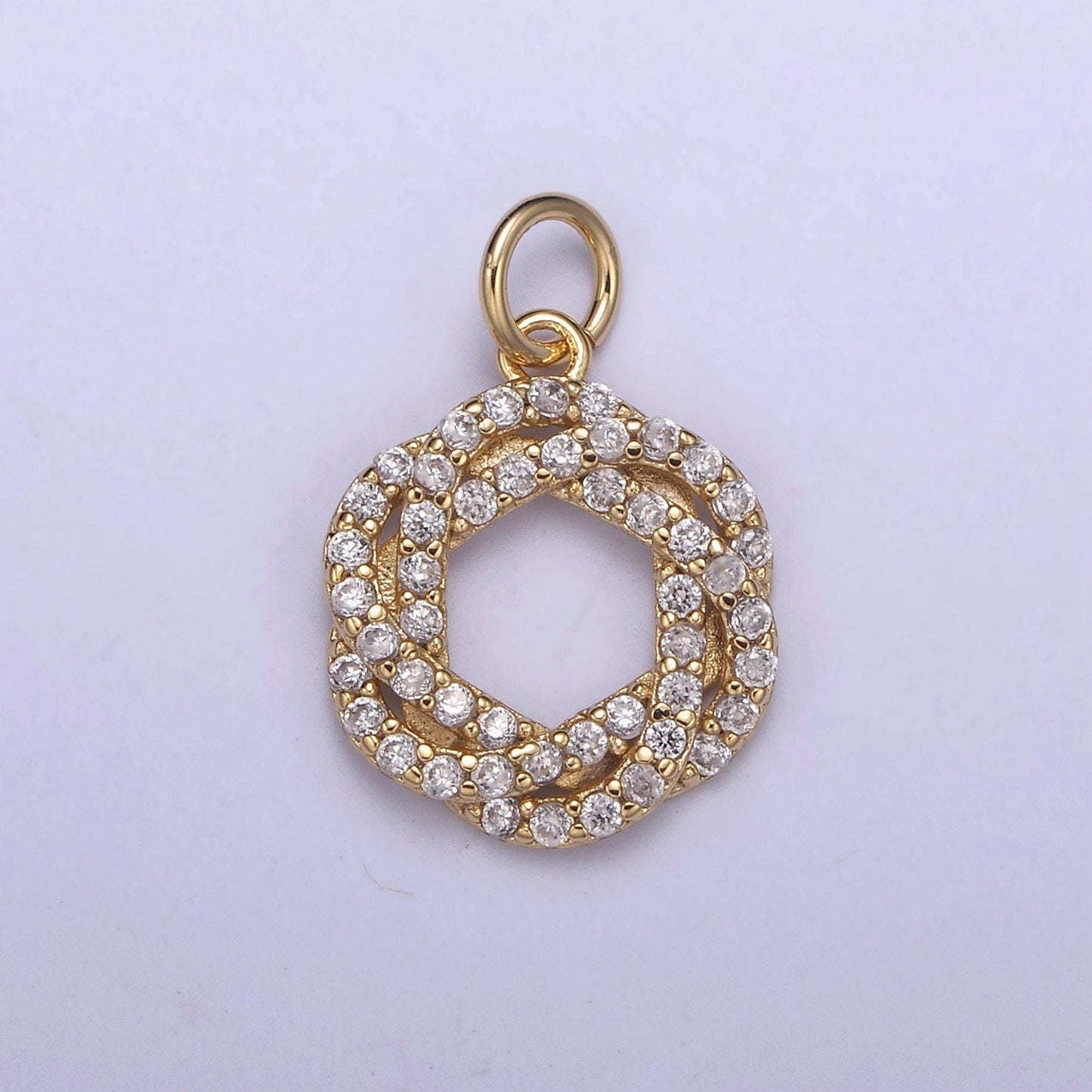 Dainty Flower Charms, Micro Pave Floral Pendant Jewelry 14K Gold Filled Flower Charm Add on Pendant N-410