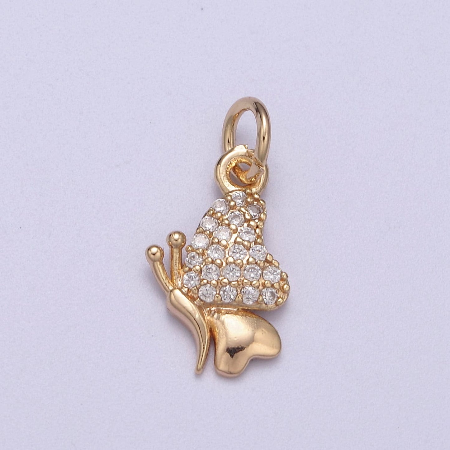 Mini Butterfly Charm Insect Animal Jewelry Add on Charm for Necklace Bracelet Earring N-286