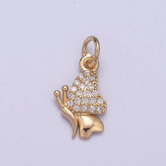 Mini Butterfly Charm Insect Animal Jewelry Add on Charm for Necklace Bracelet Earring N-286