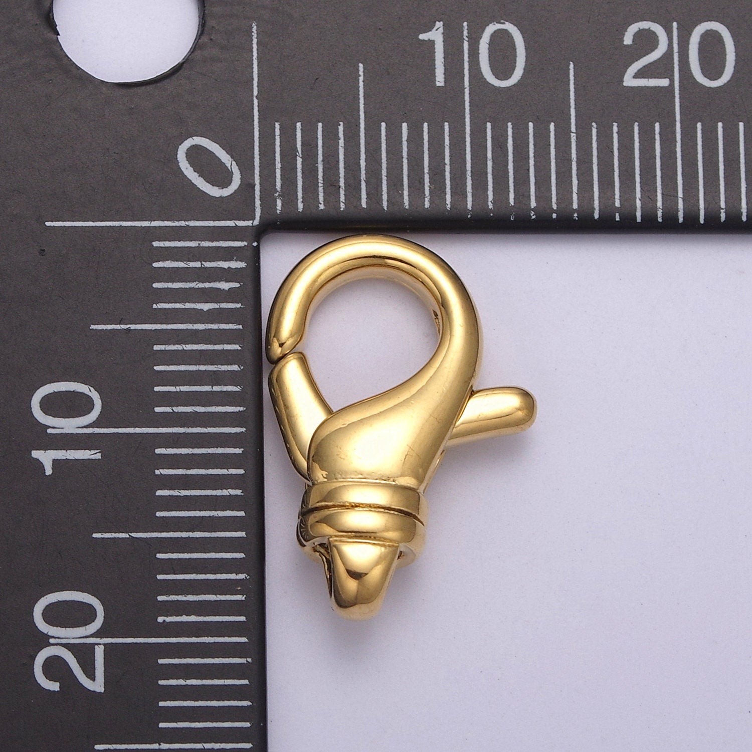 Silver / Gold Lobster Clasps - Teardrop 24K Gold Filled Clasp for Jewelry Making Findings L-588/L-589