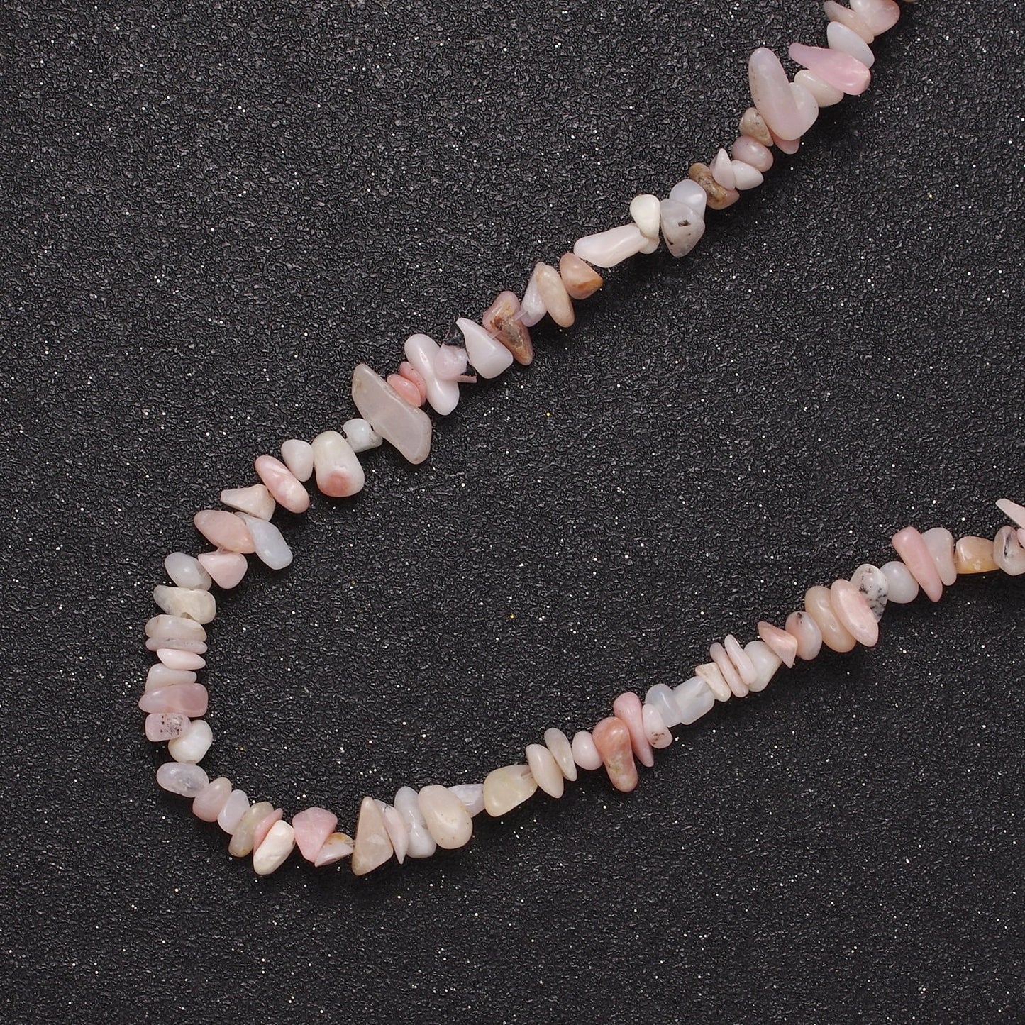 Pink Opal Beaded Necklace - Chip Necklace Healing Crystals, Gemstone Necklace, Handmade Jewelry, Crystal Necklace WA-631
