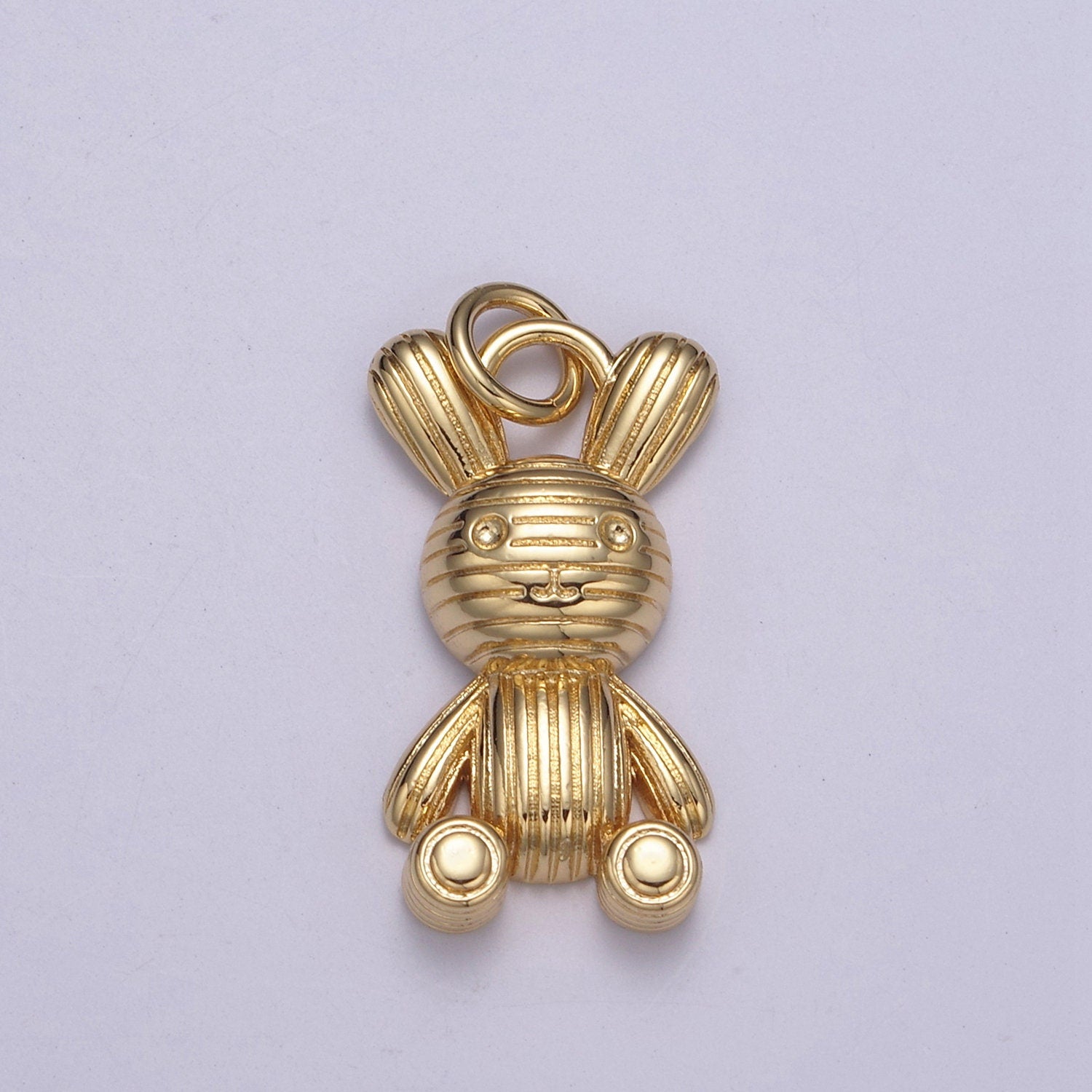 Gold Balloon Rabbit Charm Silver Figurine Statue Balloon Rabbit Pendant N-256 / N-257
