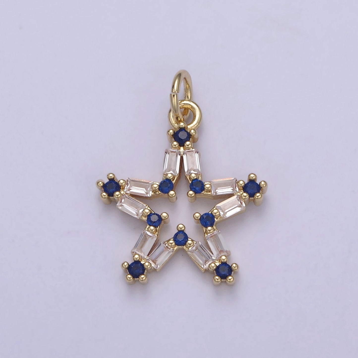 Tiny CZ Bright Stars Cubic Zirconia Small Starburst North Star Pendant - Gold Filled CZ Drop Charm Pendant, Celestial Jewelry, Pointed Stars