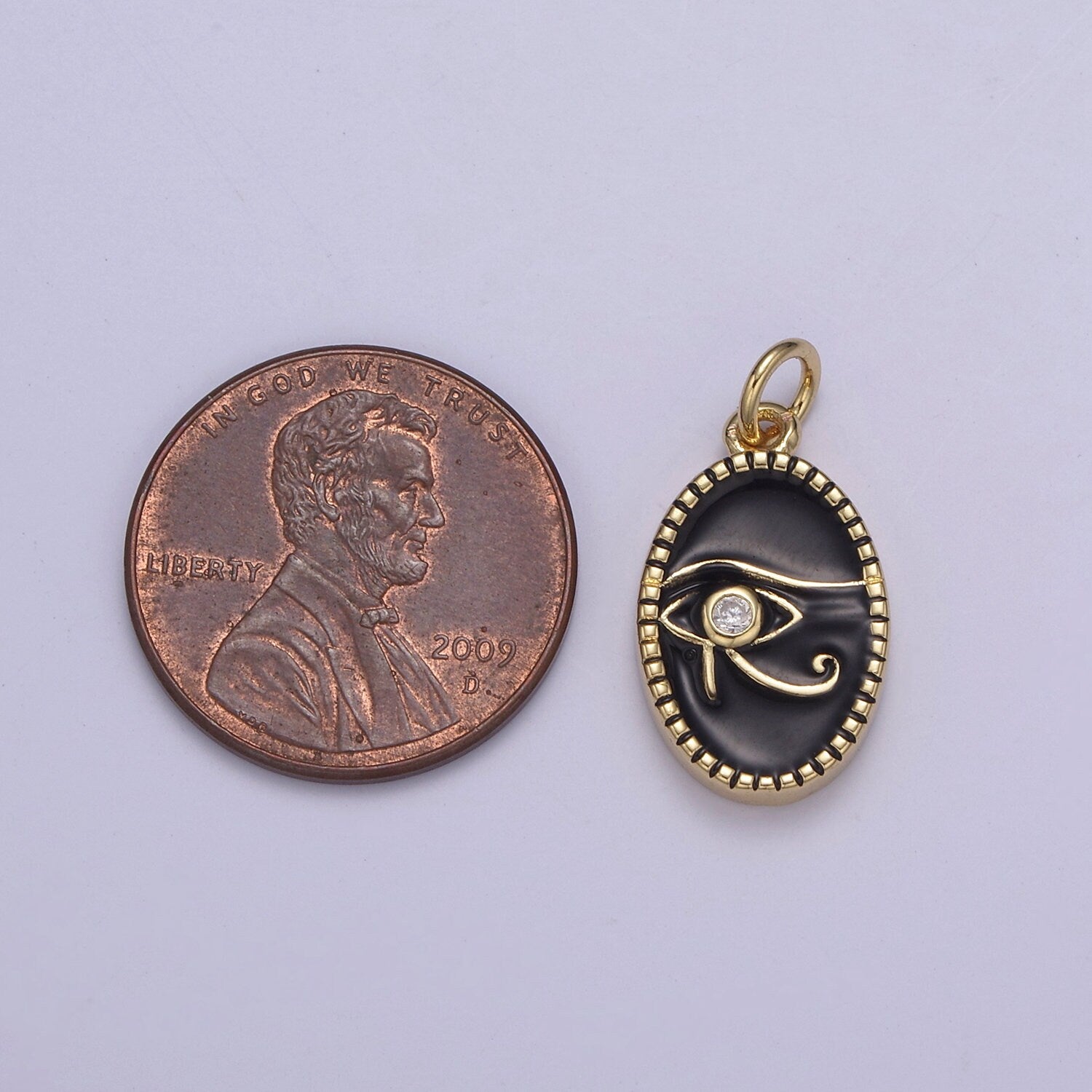 Dainty Black Enamel Eye Of Ra Oval Charm Necklace, White Evil Eye Necklace Pendant Amulet Protection Jewelry Layered Necklace N-673