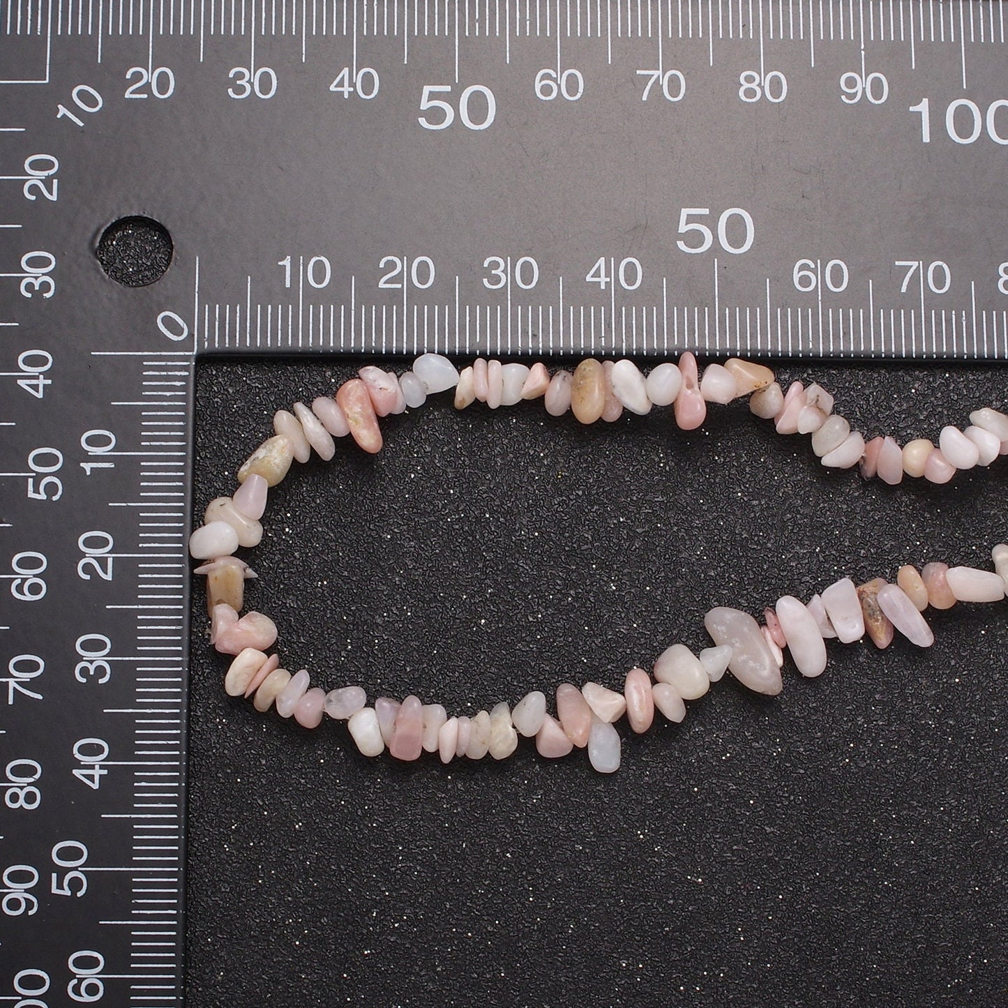 Pink Opal Beaded Necklace - Chip Necklace Healing Crystals, Gemstone Necklace, Handmade Jewelry, Crystal Necklace WA-631