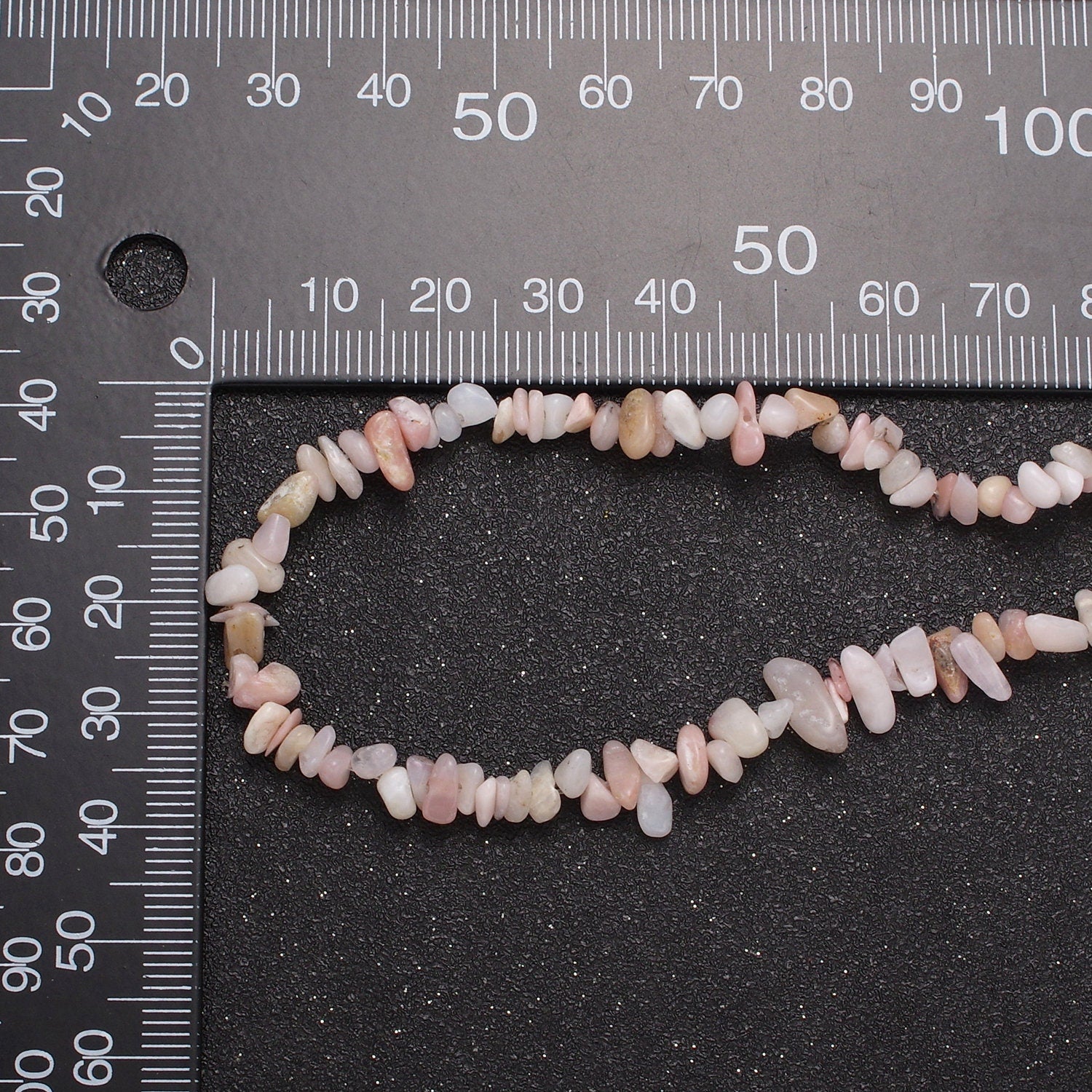 Pink Opal Beaded Necklace - Chip Necklace Healing Crystals, Gemstone Necklace, Handmade Jewelry, Crystal Necklace WA-631