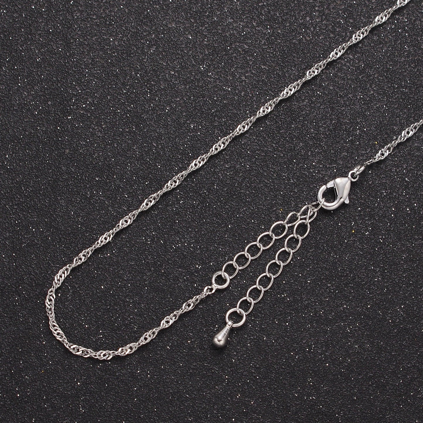 Wholesale 24K Gold Filled Yellow Gold Diamond Cut Singapore Chain 1.7mm Thin Dainty Delicate Necklace, Layered Necklace WA-727