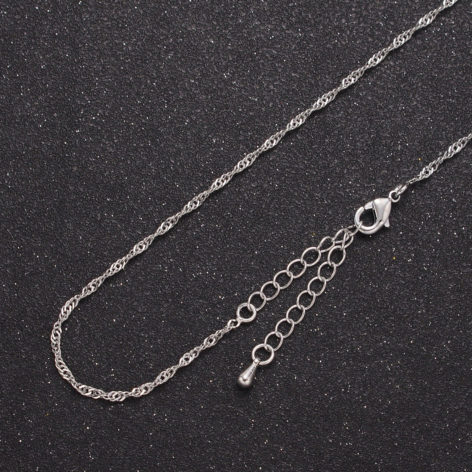 Wholesale 24K Gold Filled Yellow Gold Diamond Cut Singapore Chain 1.7mm Thin Dainty Delicate Necklace, Layered Necklace WA-727
