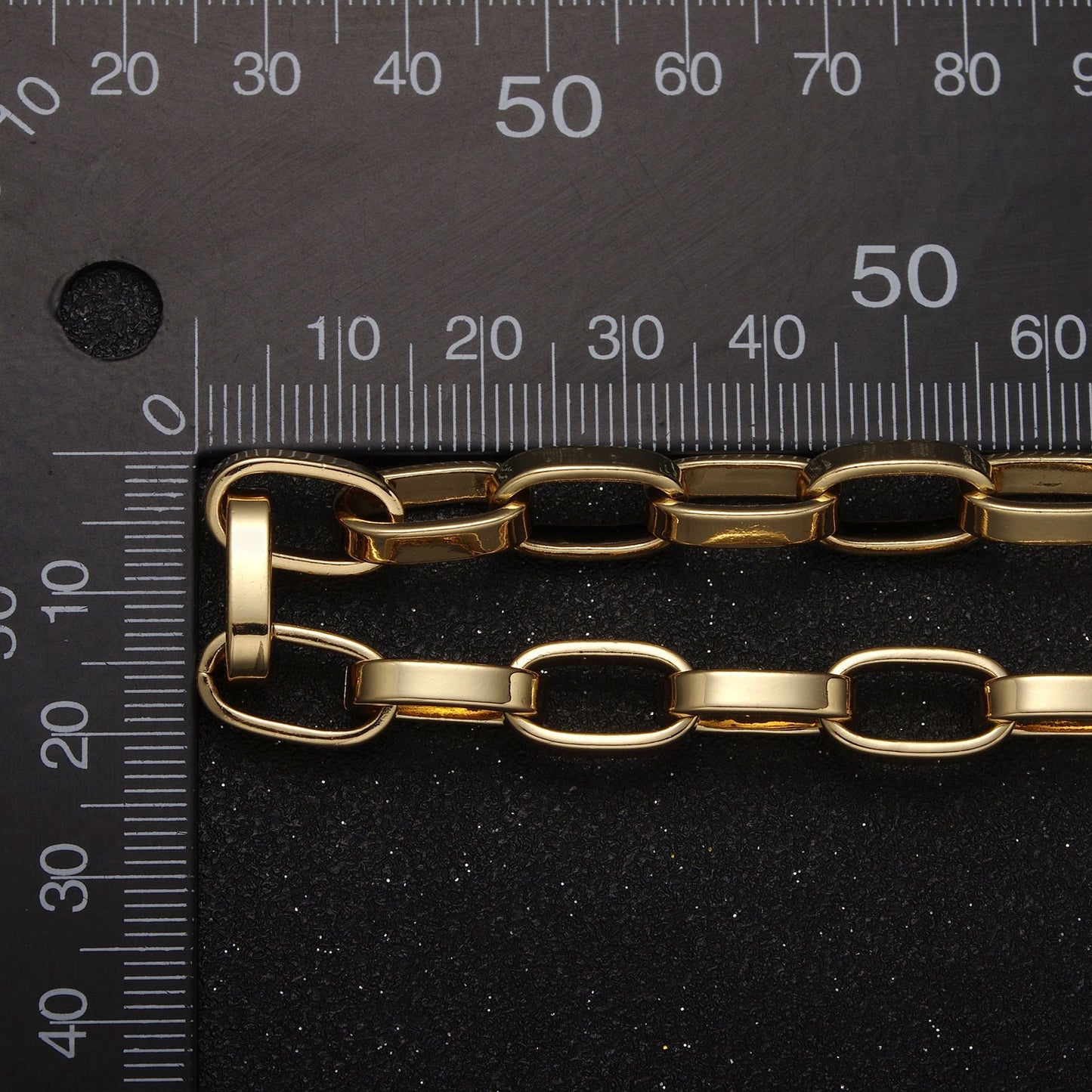 14X8mm Cable Paper Clip Chain, 24K Gold Filled Oval Wholesale Bulk Roll Chain For DIY Jewelry Necklace Making, 627