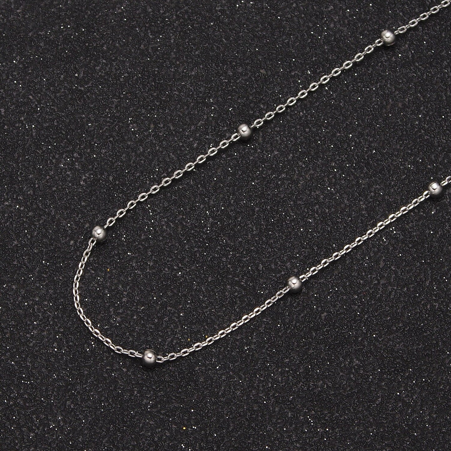 Dainty 24K Gold Filled Bead Wholesale Bulk Roll Chain by Yard, Width 2.5mm Satellite Cable in Gold & Silver Color For Jewelry Making, 633
