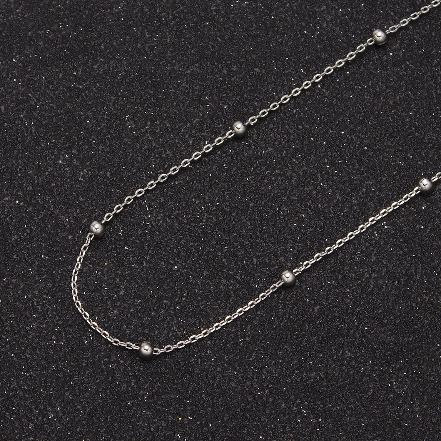 Dainty 24K Gold Filled Bead Wholesale Bulk Roll Chain by Yard, Width 2.5mm Satellite Cable in Gold & Silver Color For Jewelry Making, 633