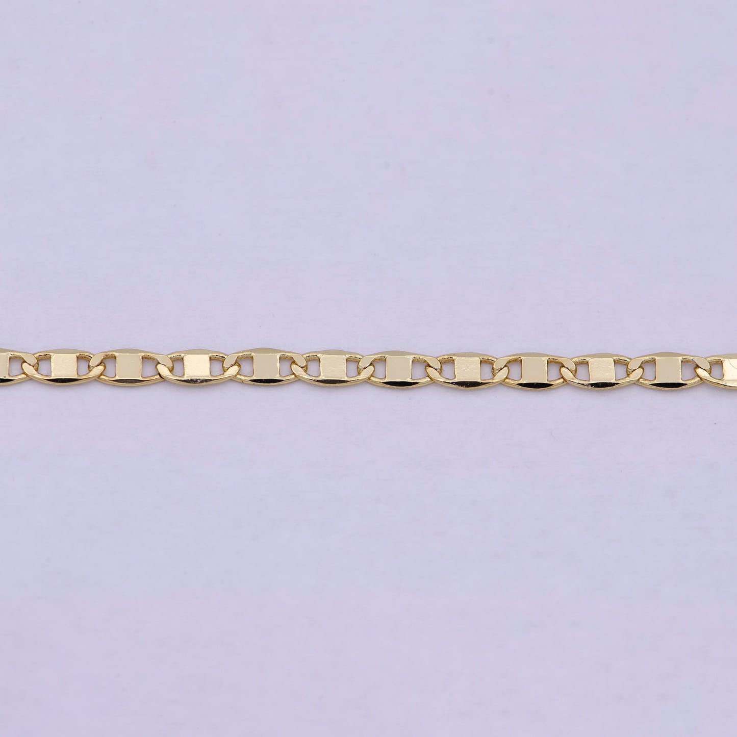 14K Gold Filled Anchor Necklace, Dainty 2.3mm Layering 23.5 Inch Finished Chain with Lobster Clasps | WA-620