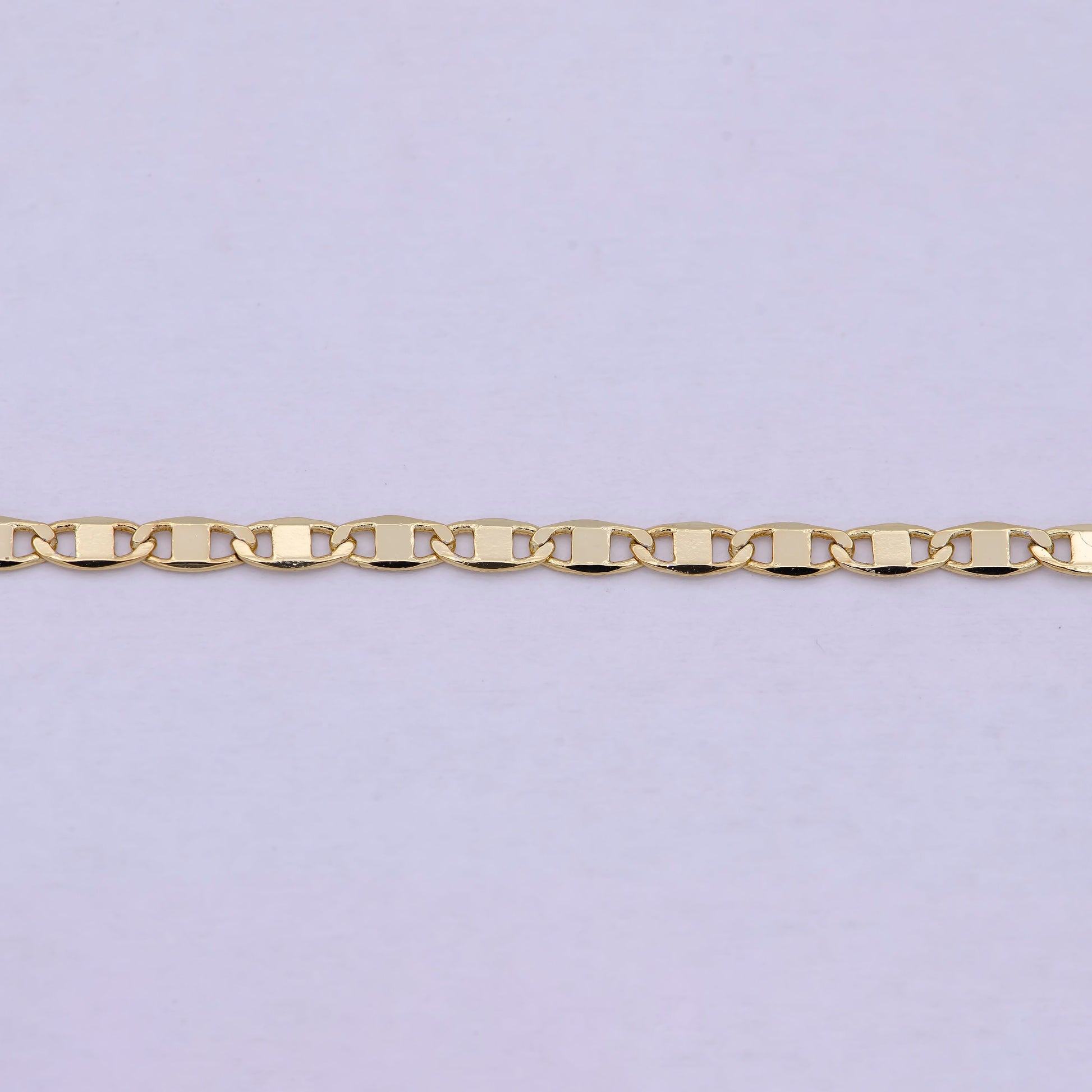 14K Gold Filled Anchor Necklace, Dainty 2.3mm Layering 23.5 Inch Finished Chain with Lobster Clasps | WA-620