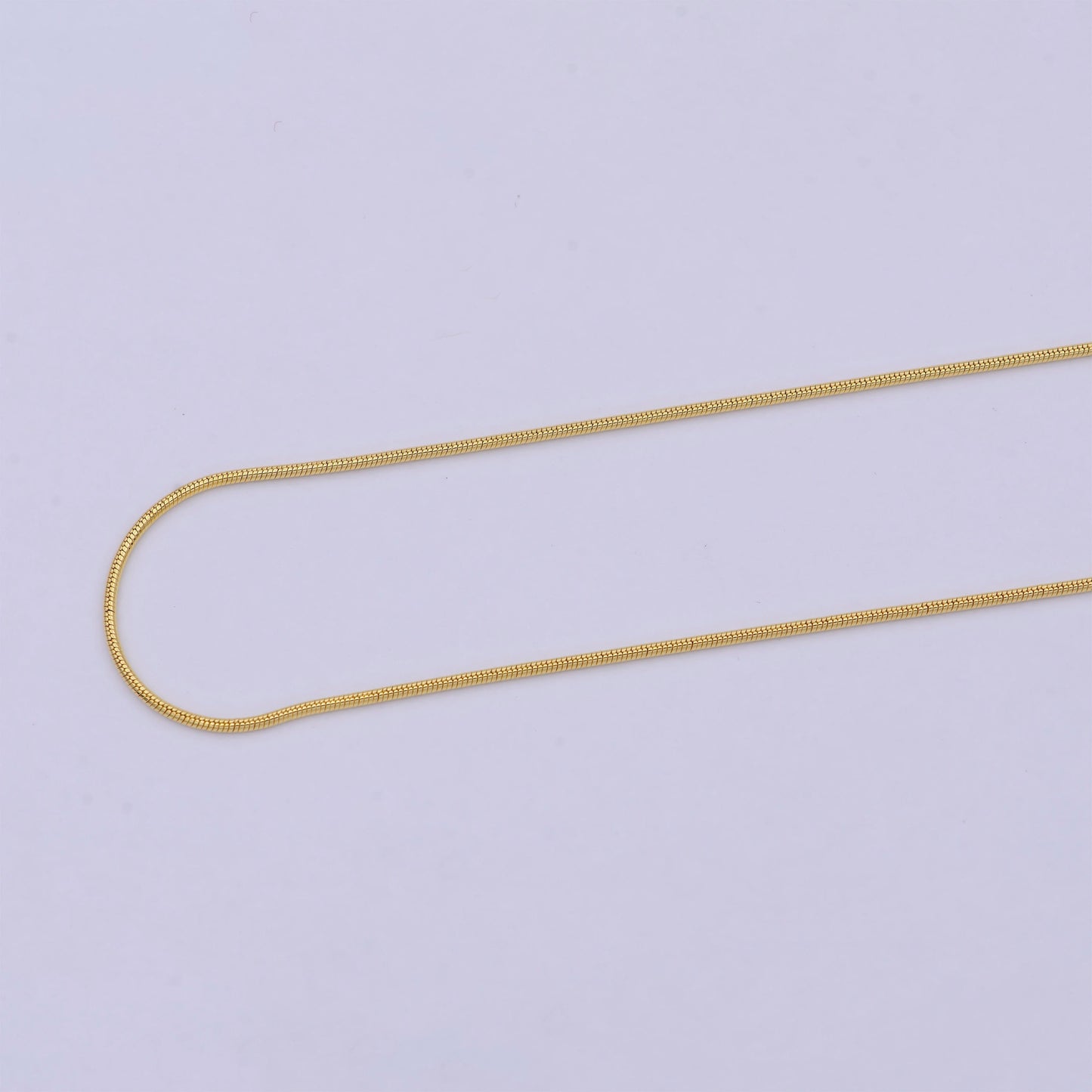 Dainty Gold Snake Chain 0.9 MM Round 19.7" Wholesale Necklace WA-749