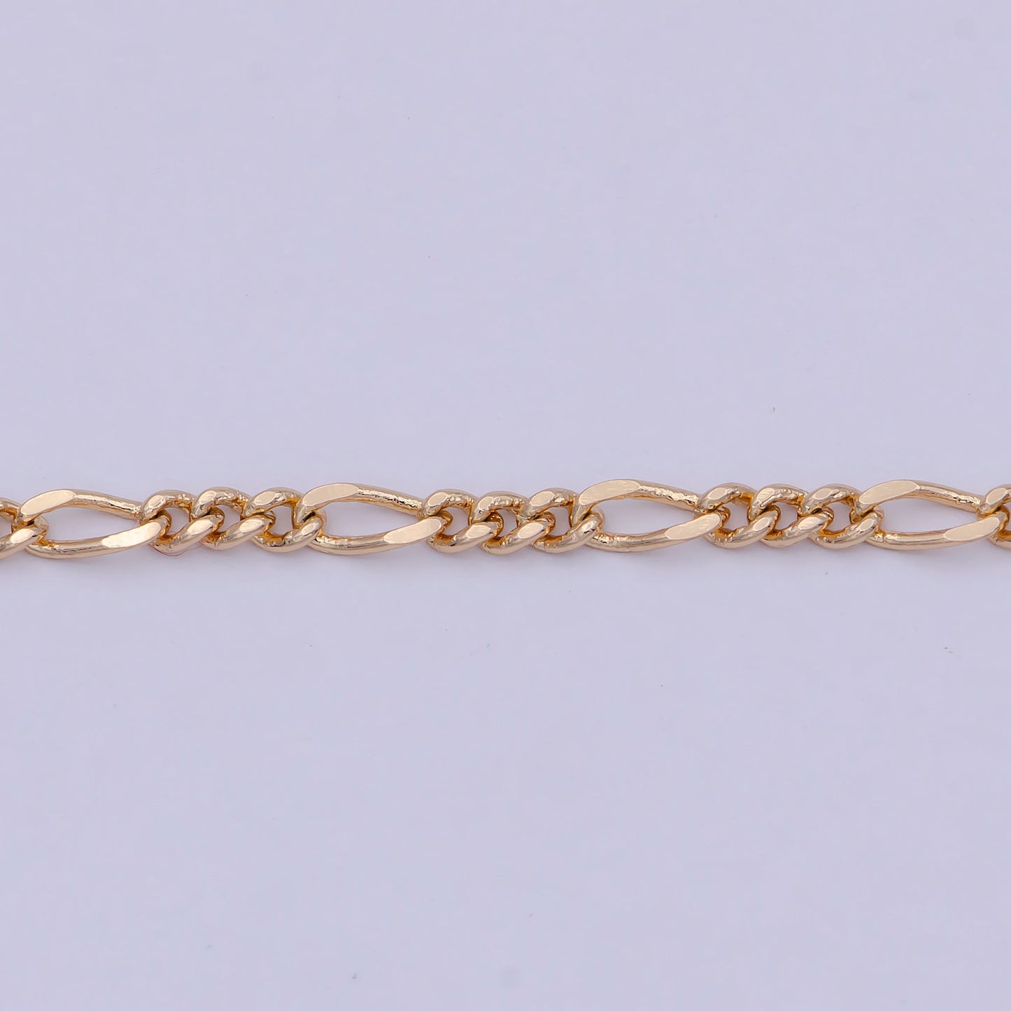 18K Gold Filled 2.4mm Link Figaro Chain For Wholesale Necklace Dainty Jewelry Making Supplies WA-767