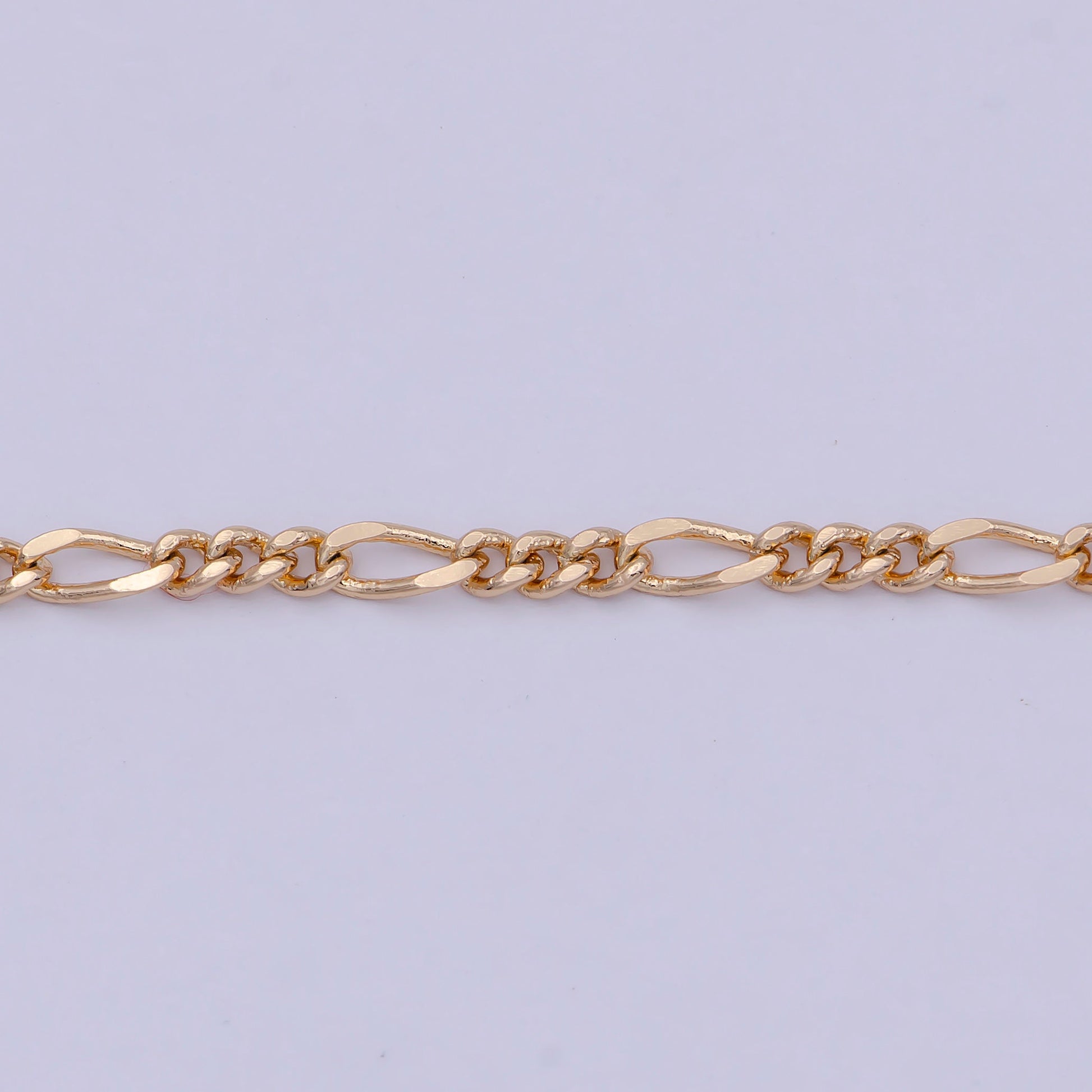 18K Gold Filled 2.4mm Link Figaro Chain For Wholesale Necklace Dainty Jewelry Making Supplies WA-767