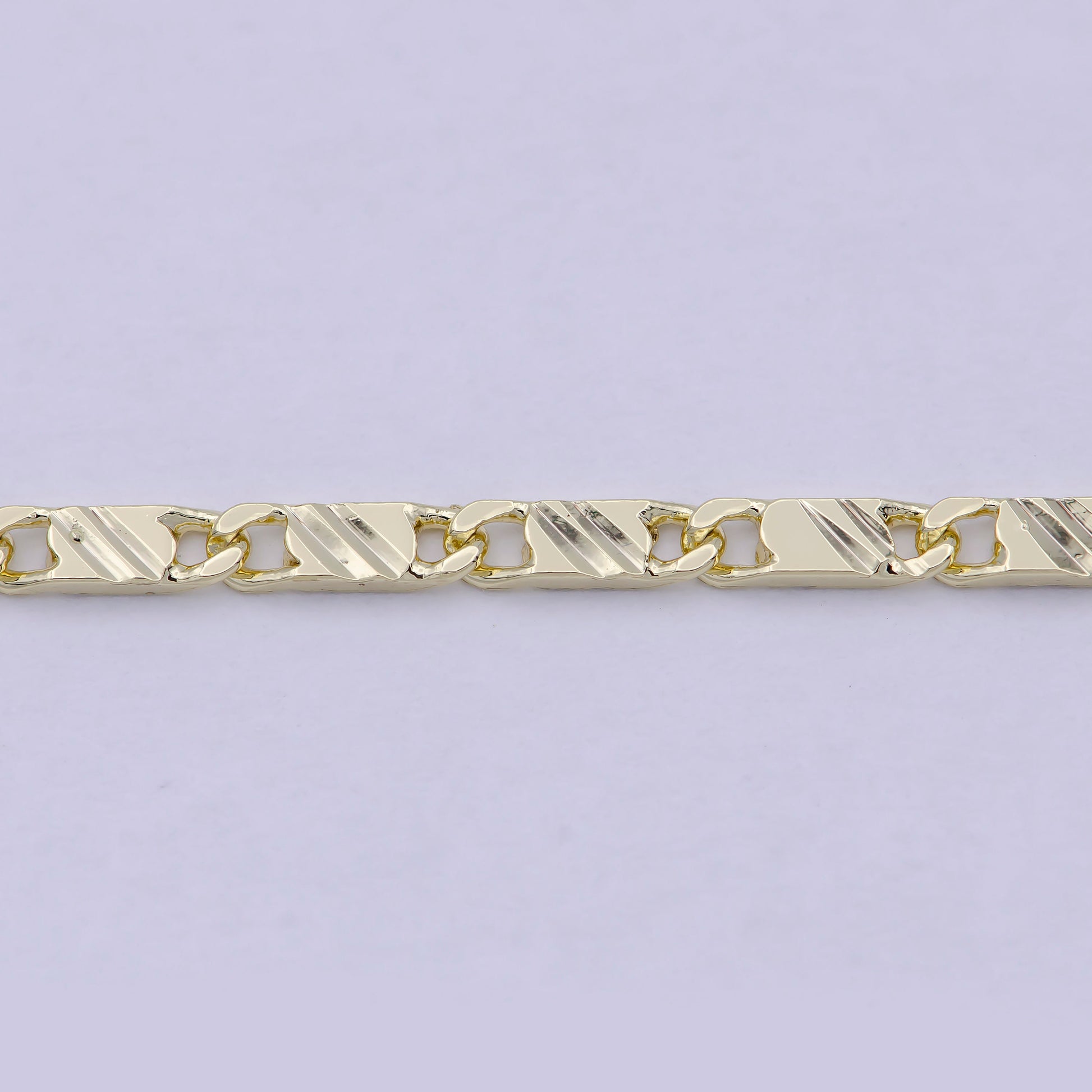 Dainty 14K Gold Filled Scroll Chain for Woman Necklace 17 inch WA-801