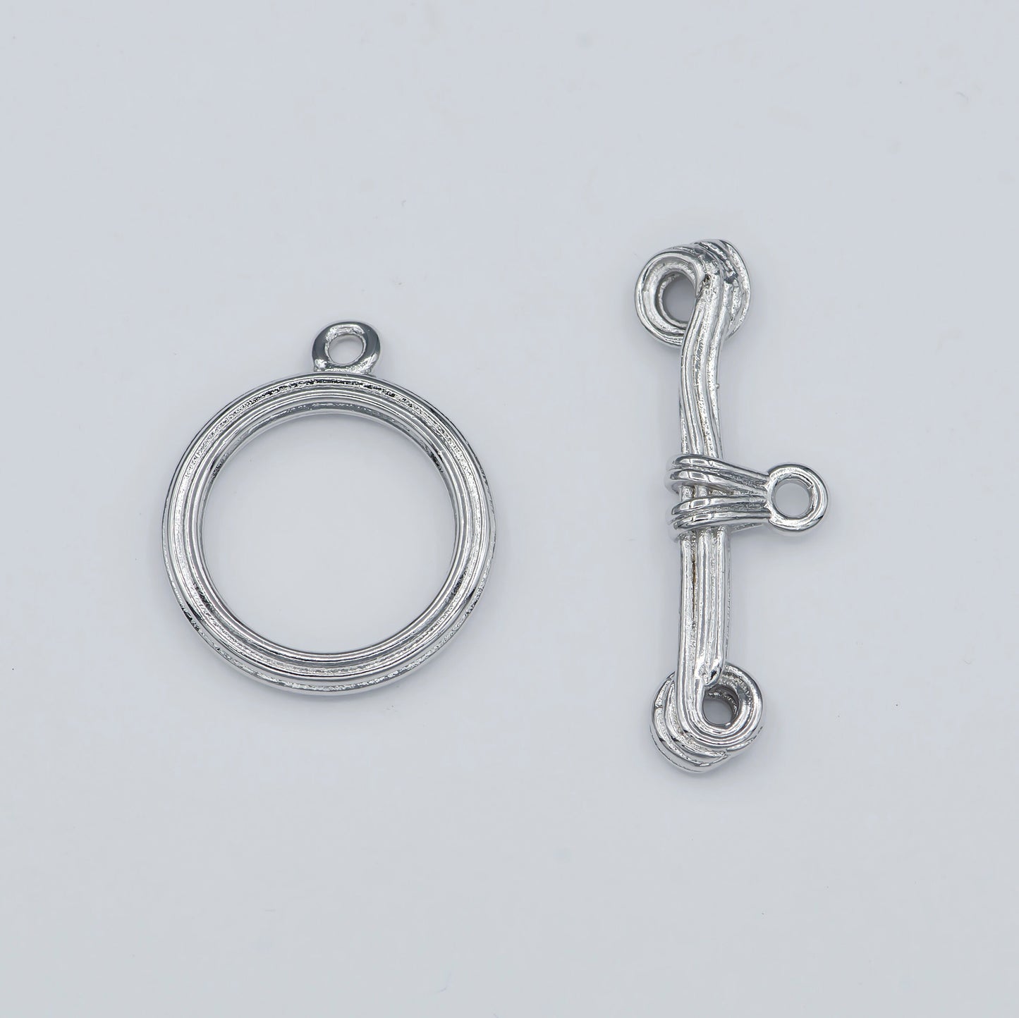 Gold Filled Rustic Wire Toggle Clasp For DIY Jewelry Making Necklace Anklet Bracelet - L-318 L-319