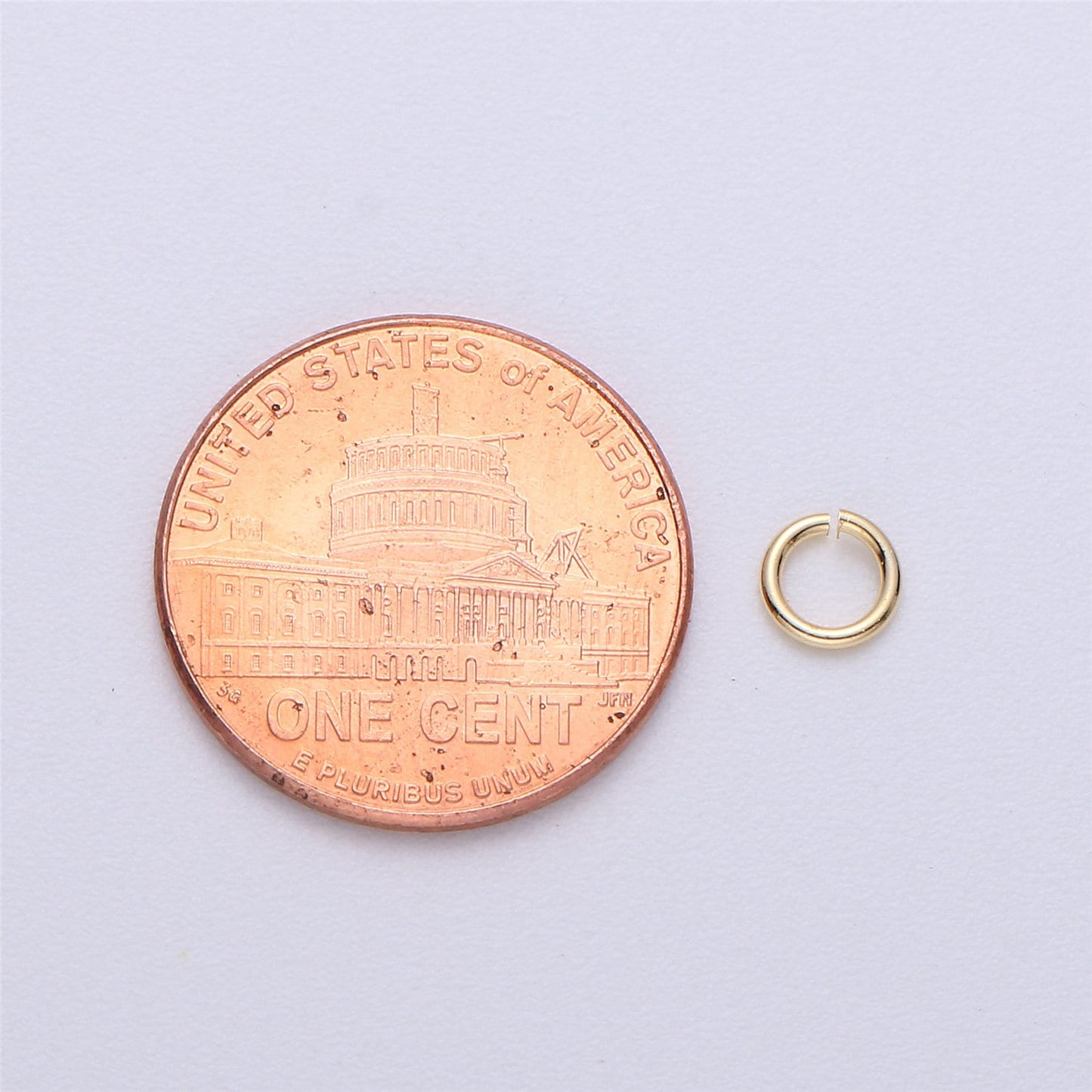 1 Pack 0.8mm x 6mm Gold Filled Jump Ring Size 0.8x6mm Jewelry Kit Supplies For DIY Jewelry Making in 4 Colors - O-018 - 021
