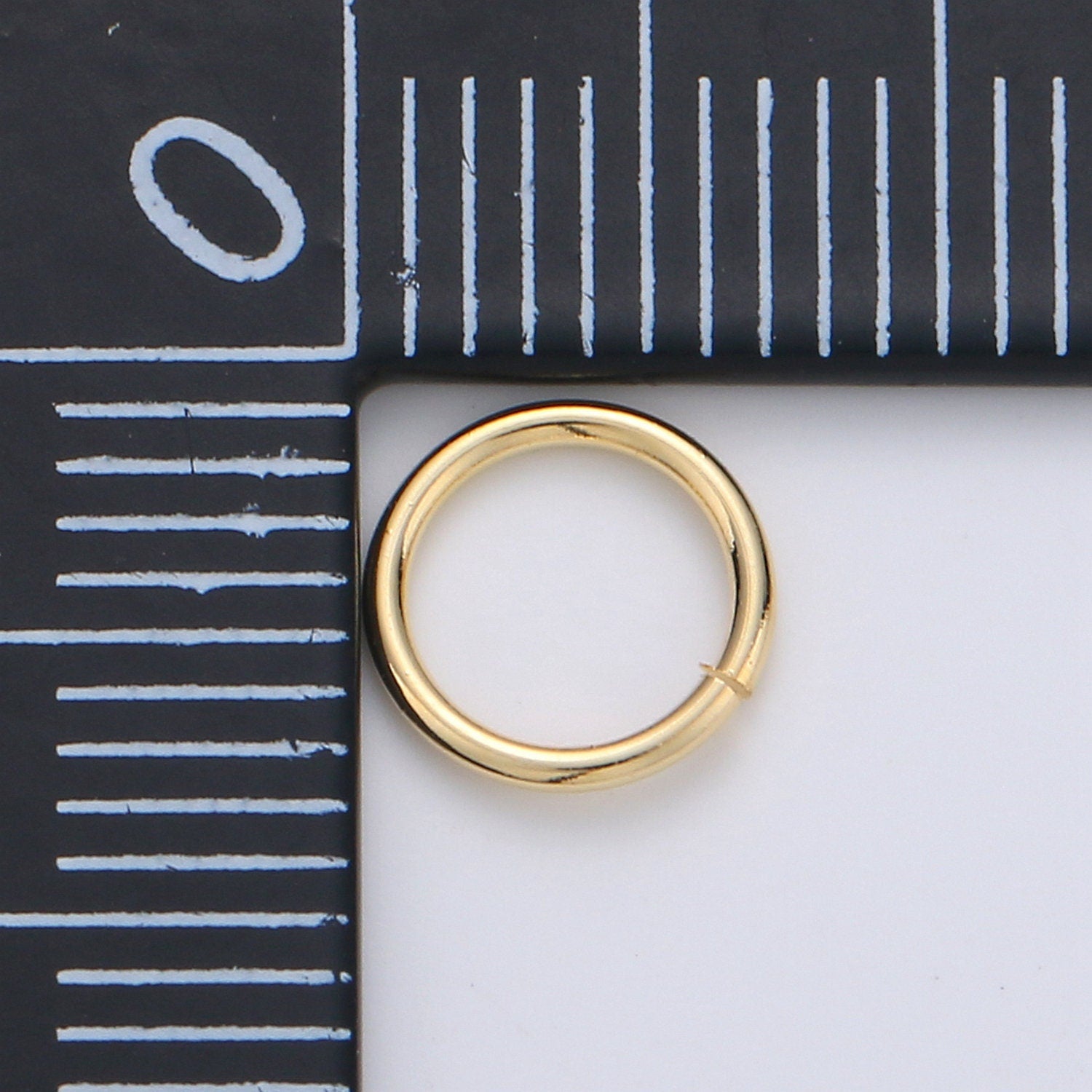 1 Pack 0.8mm x 7mm Gold Filled Jump Ring Connectors for Jewelry Making in Gold or Silver- O-022 - 023