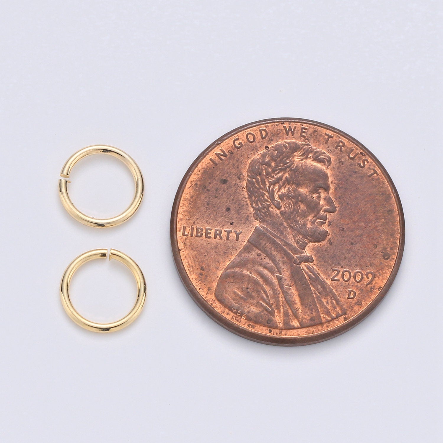 1 Pack 0.8mm x 7mm Gold Filled Jump Ring Connectors for Jewelry Making in Gold or Silver- O-022 - 023