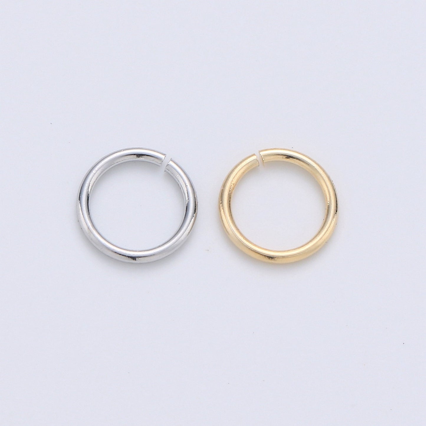 1 Pack 0.8mm x 7mm Gold Filled Jump Ring Connectors for Jewelry Making in Gold or Silver- O-022 - 023