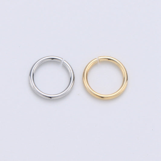 1 Pack 0.8mm x 7mm Gold Filled Jump Ring Connectors for Jewelry Making in Gold or Silver- O-022 - 023