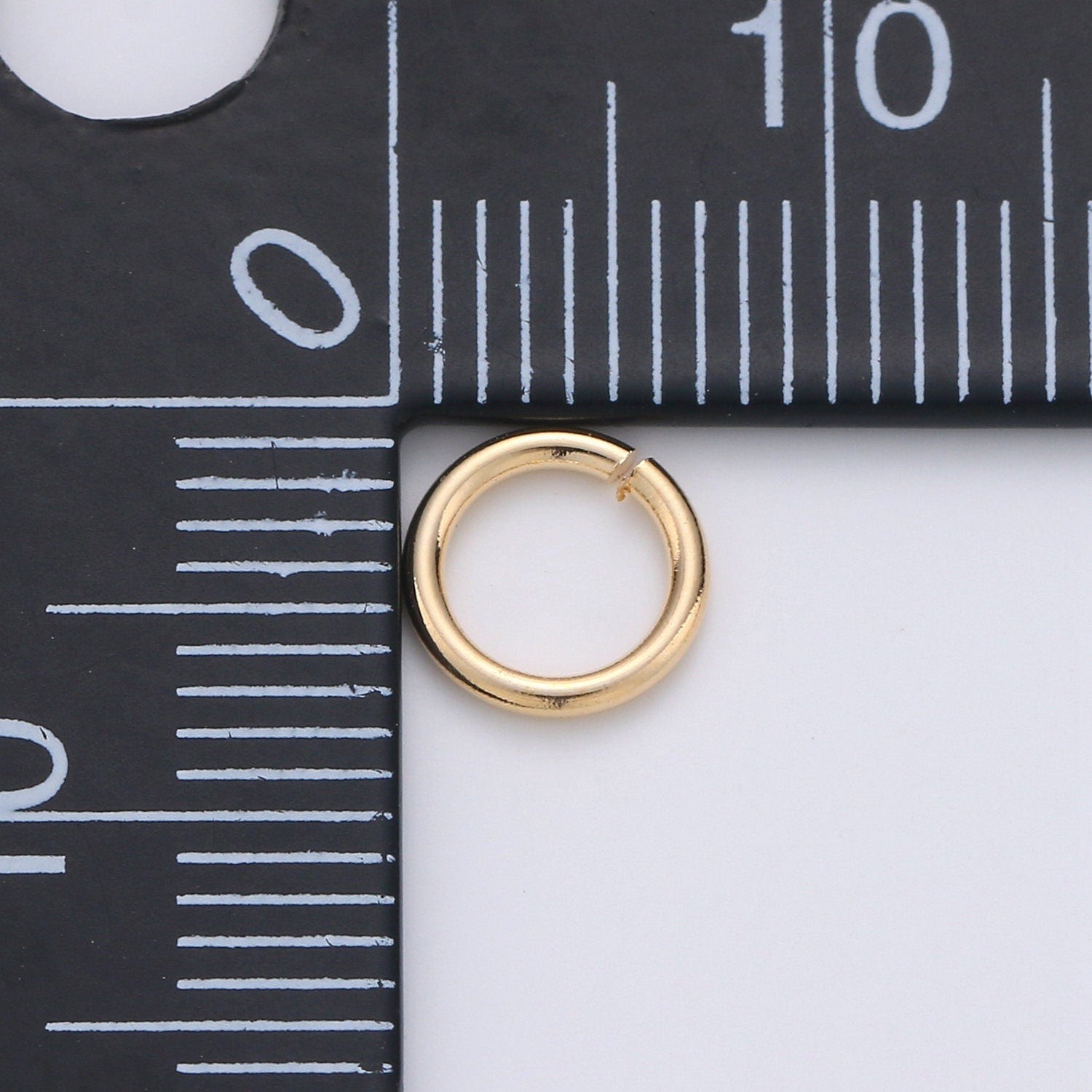 1 Pack 1mm x 7mm Gold Filled Jump Ring Connectors for Jewelry Making in Gold or Silver | O-032 - O-033