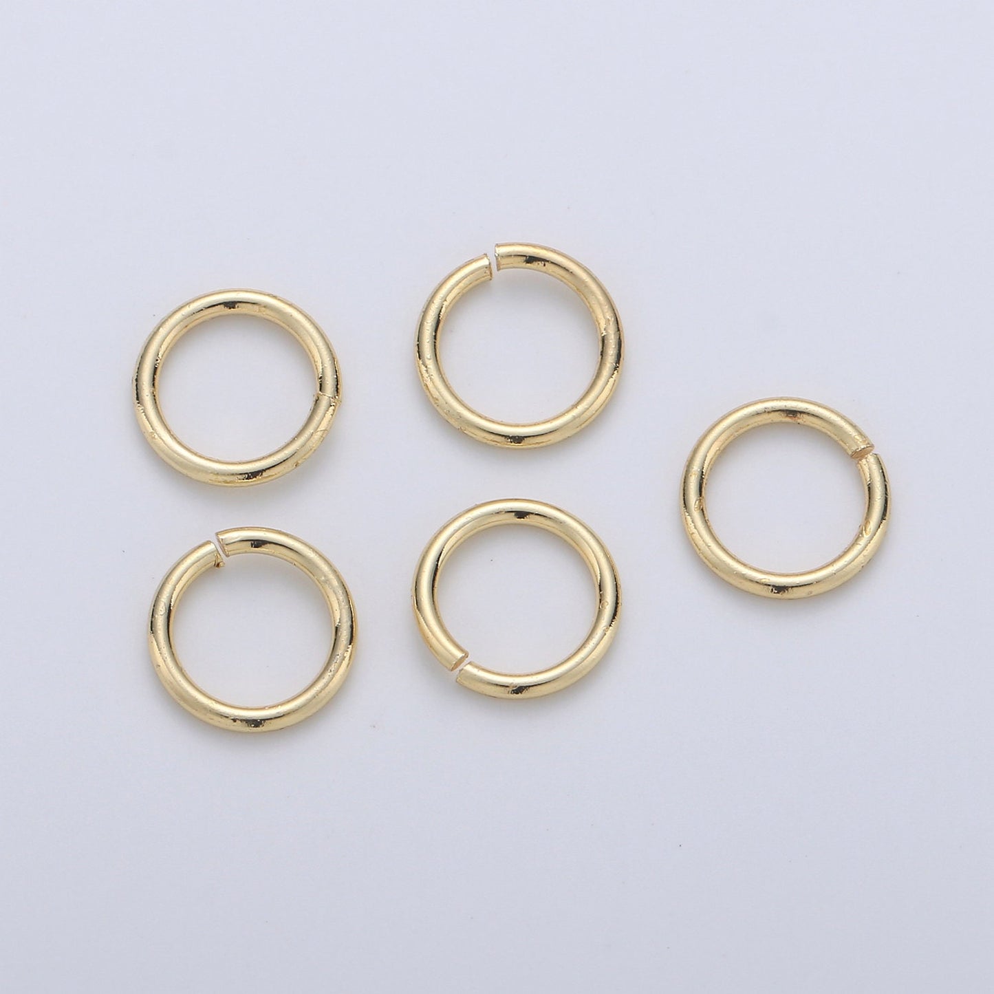 1 Pack 1mm x 8mm Gold Filled Jump Ring Connectors for Jewelry Making in Gold or Silver | O-034 - O-035
