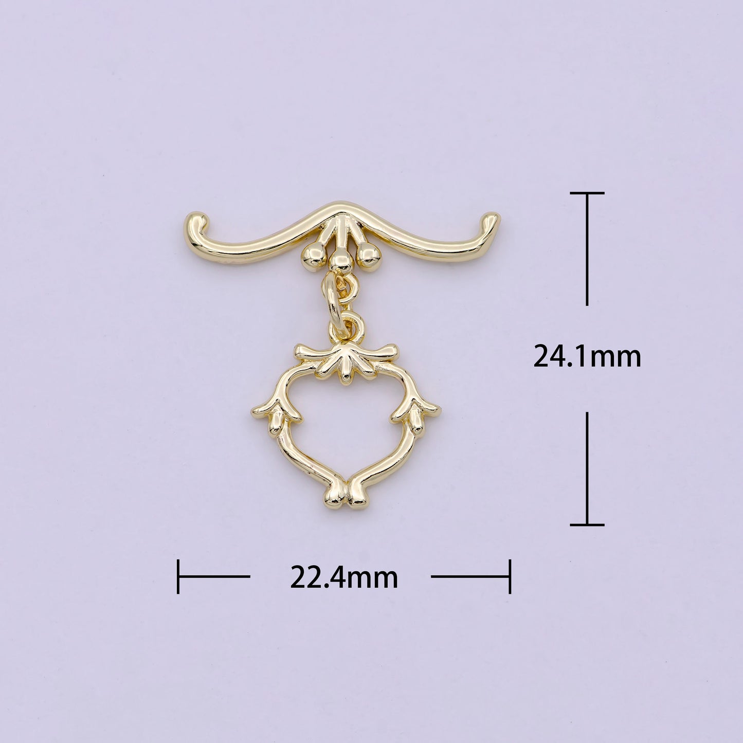 Wholesale Gold Toggle Clasp, Gold OT Clasp Fancy Design OT Clasp Bulk Supply for Bracelet Necklace Component L-619