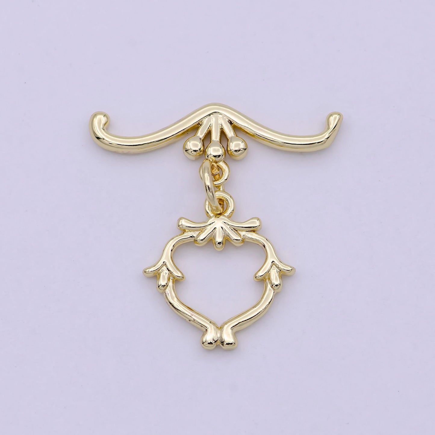 Wholesale Gold Toggle Clasp, Gold OT Clasp Fancy Design OT Clasp Bulk Supply for Bracelet Necklace Component L-619