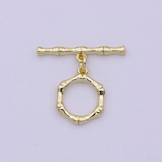 Wholesale Gold Toggle Clasp, Gold OT Clasp Fancy Design OT Clasp Bulk Supply for Bracelet Necklace Component L-620