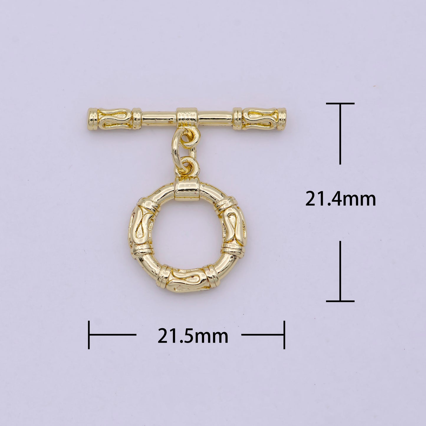 Wholesale Gold Toggle Clasp, OT Clasp Fancy Design OT Clasp Bulk Supply for Bracelet Necklace Component L-629