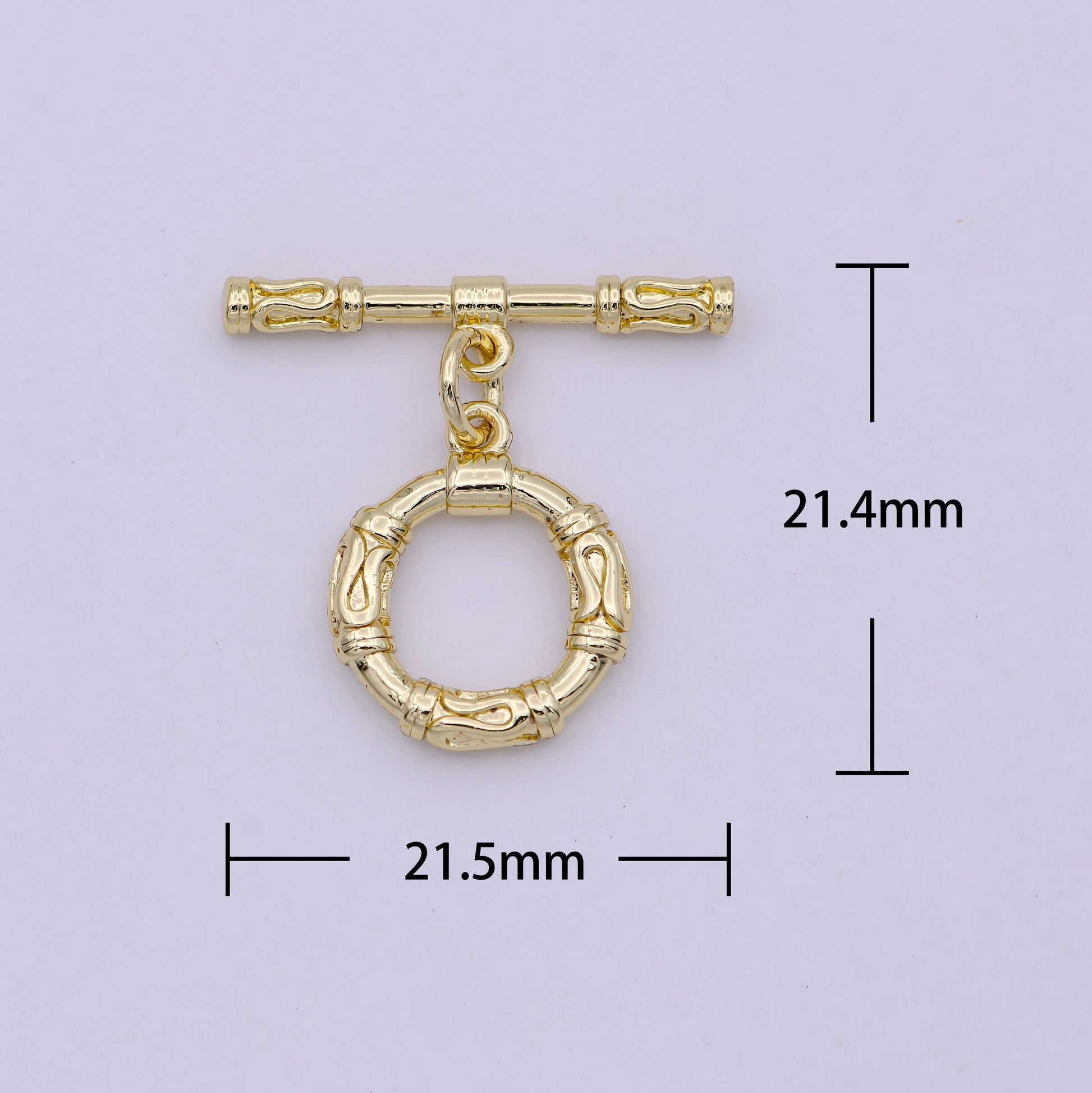 Wholesale Gold Toggle Clasp, OT Clasp Fancy Design OT Clasp Bulk Supply for Bracelet Necklace Component L-629