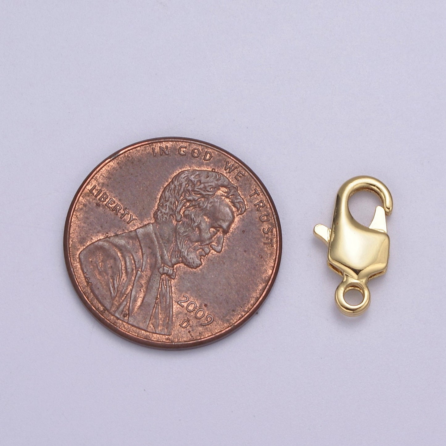 Gold Lobster Clasp 12.5mm x 7mm Jewelry Making Supplies Chain Findings L-636